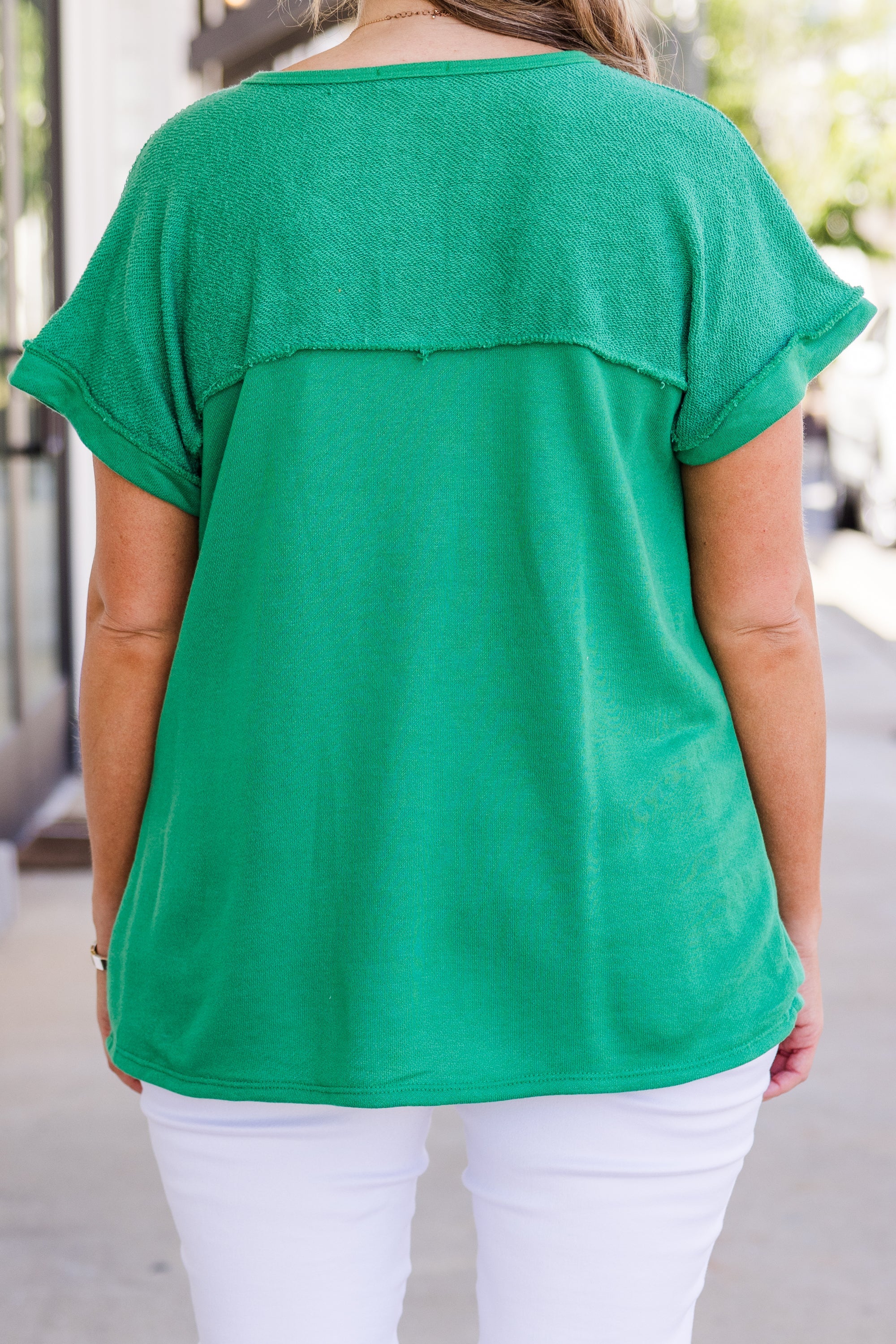 In Due Time Top, Kelly Green