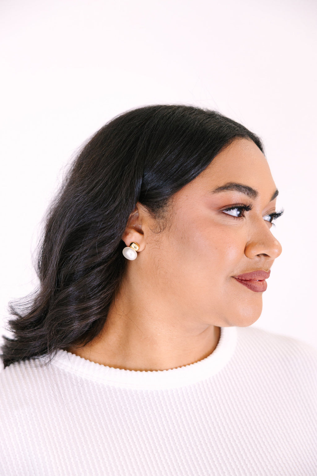 In Good Light Earrings, Pearl