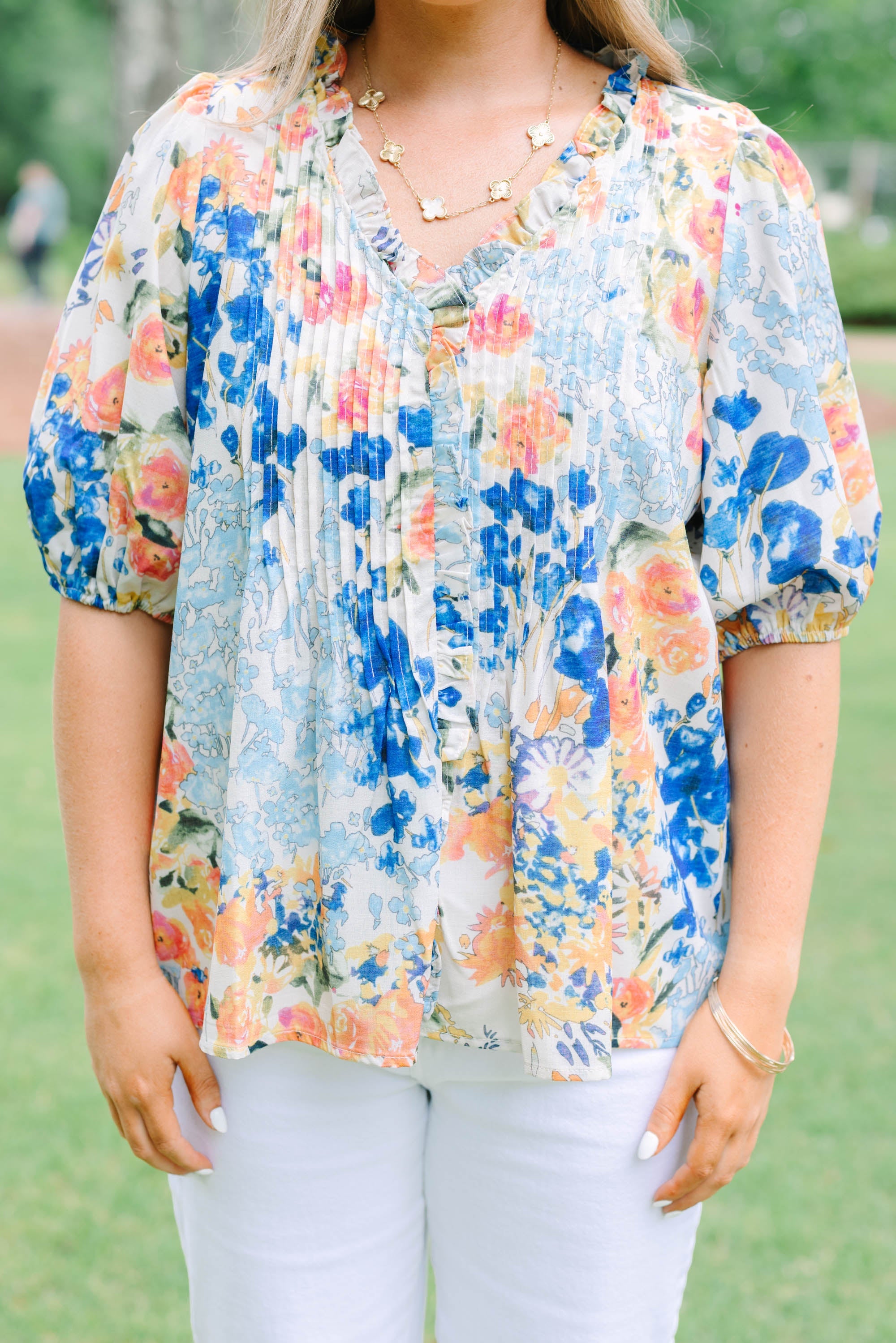 In Harmony Top, Blue