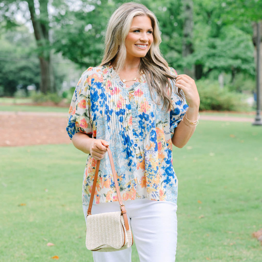 In Harmony Top, Blue