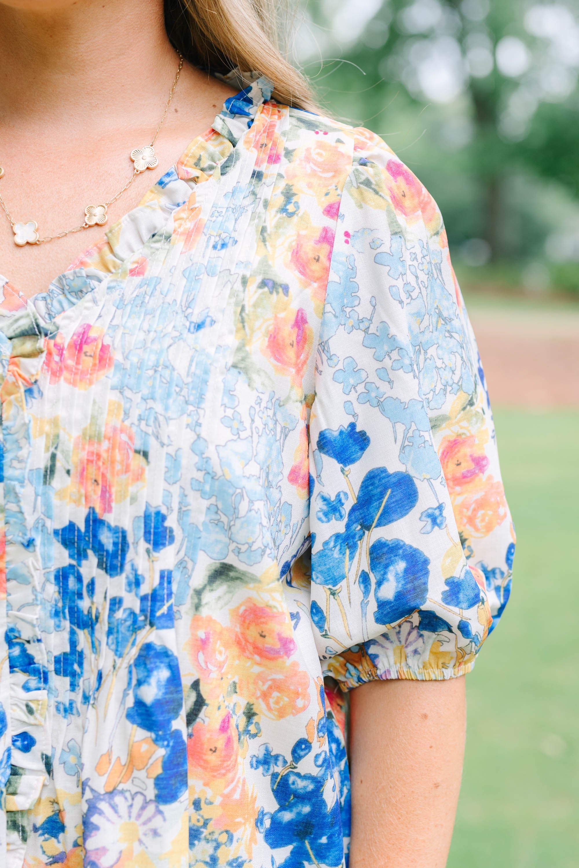 In Harmony Top, Blue
