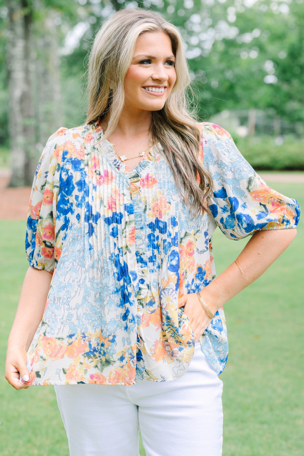 In Harmony Top, Blue