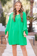 In Her Spare Time Dress, Kelly Green