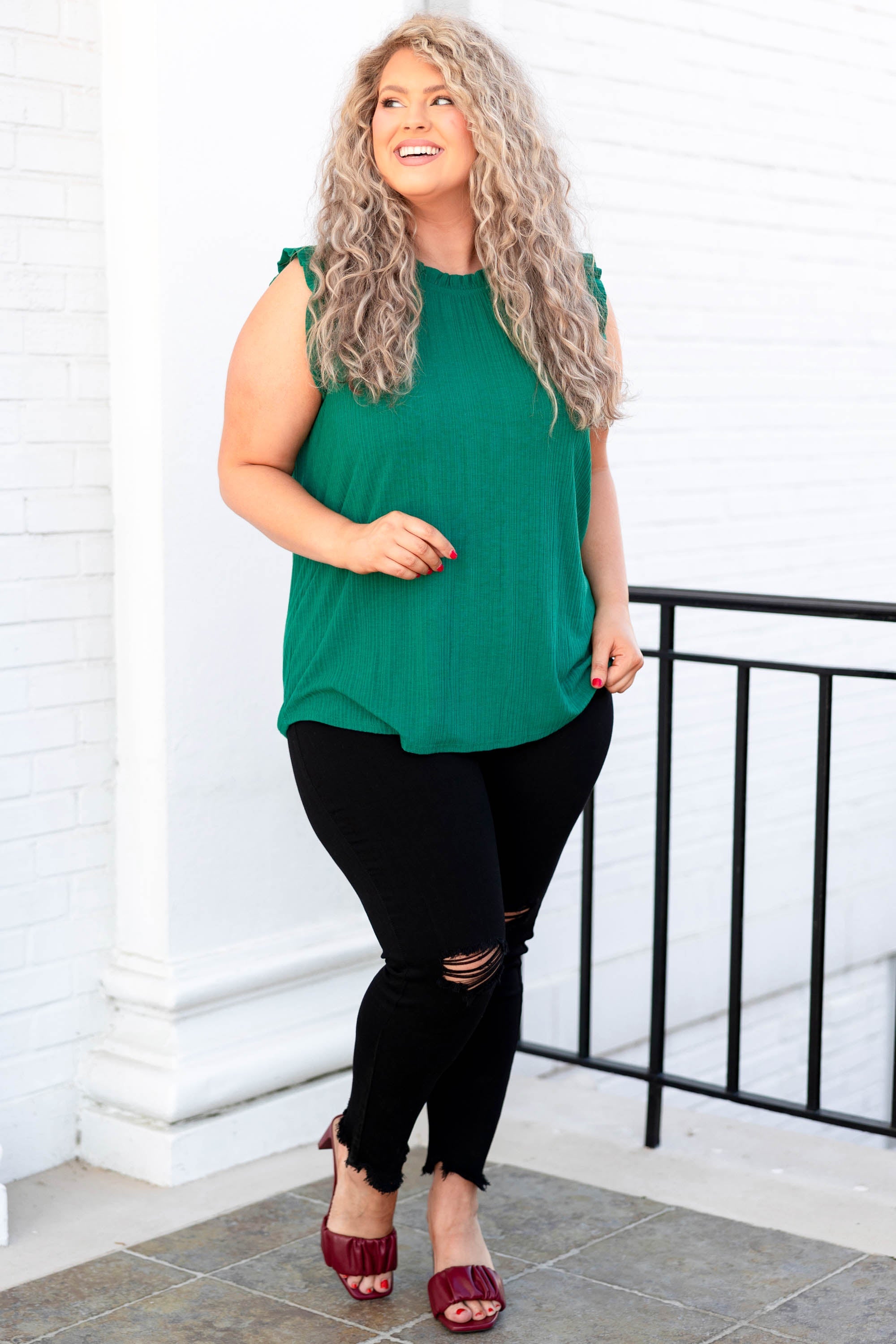 In My Favor Top, Teal