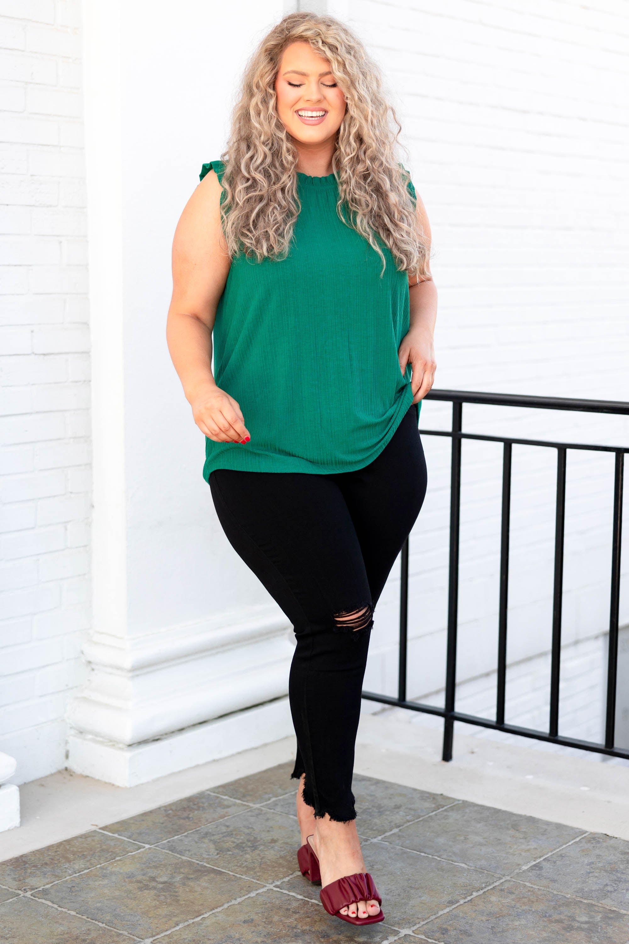 In My Favor Top, Teal