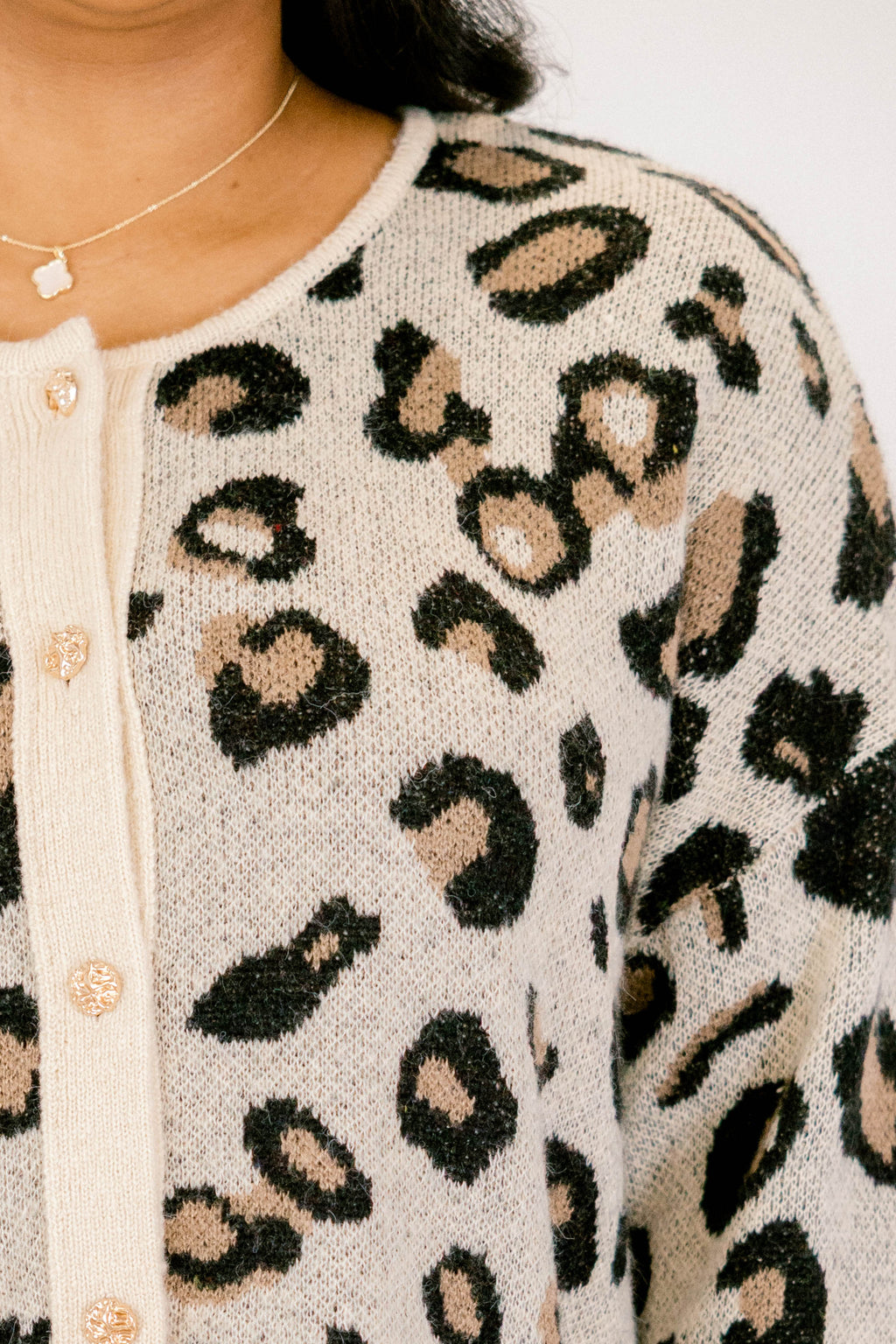 In The Know Cardigan, Leopard