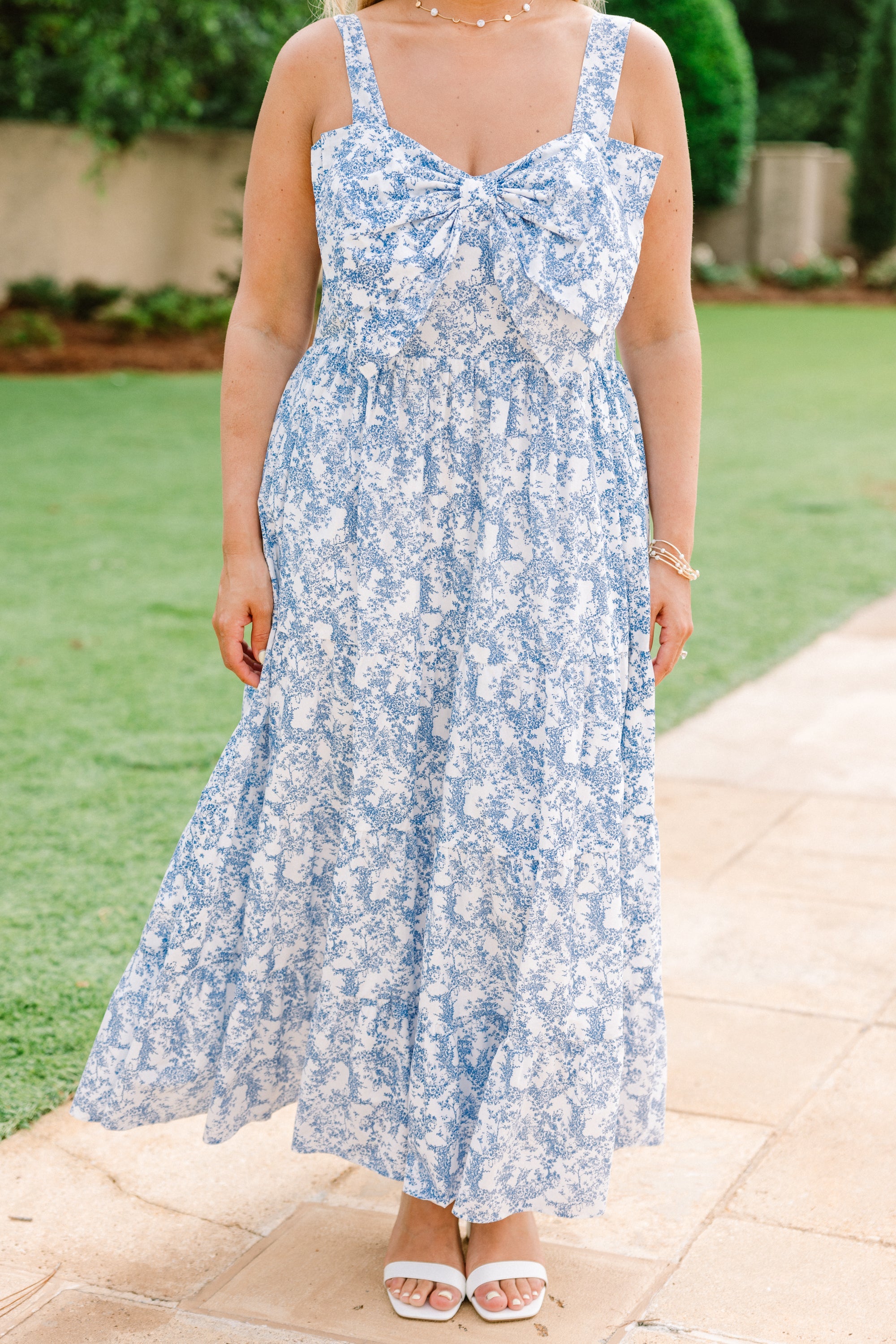 In The Long Run Dress, Blue