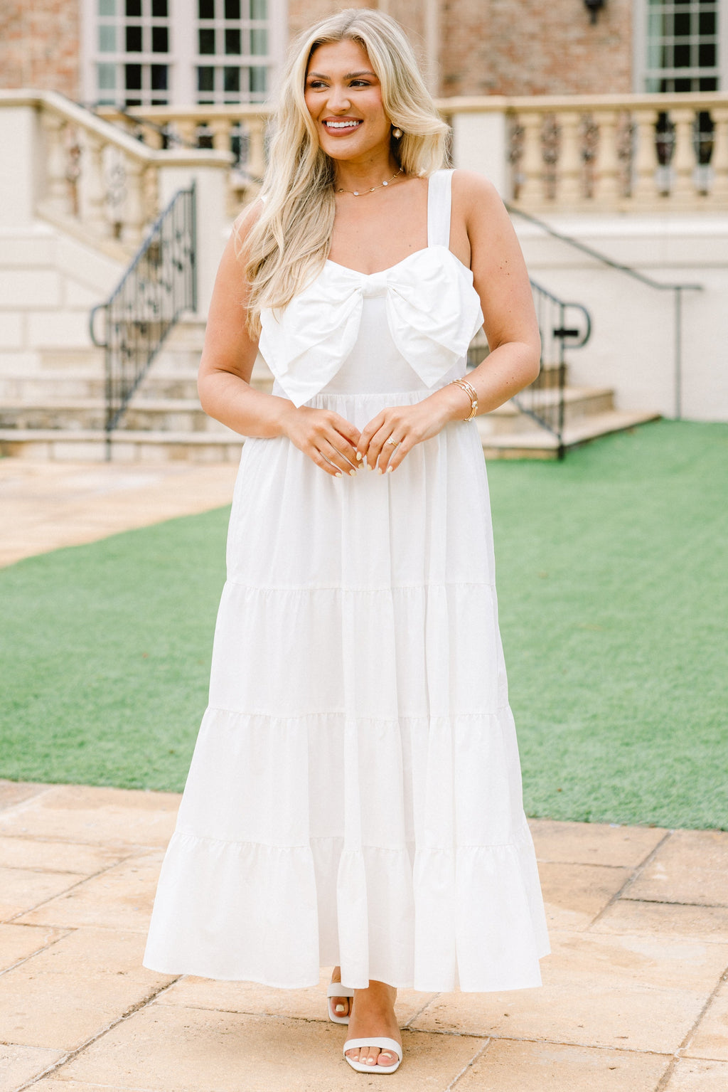 In The Long Run Dress, White