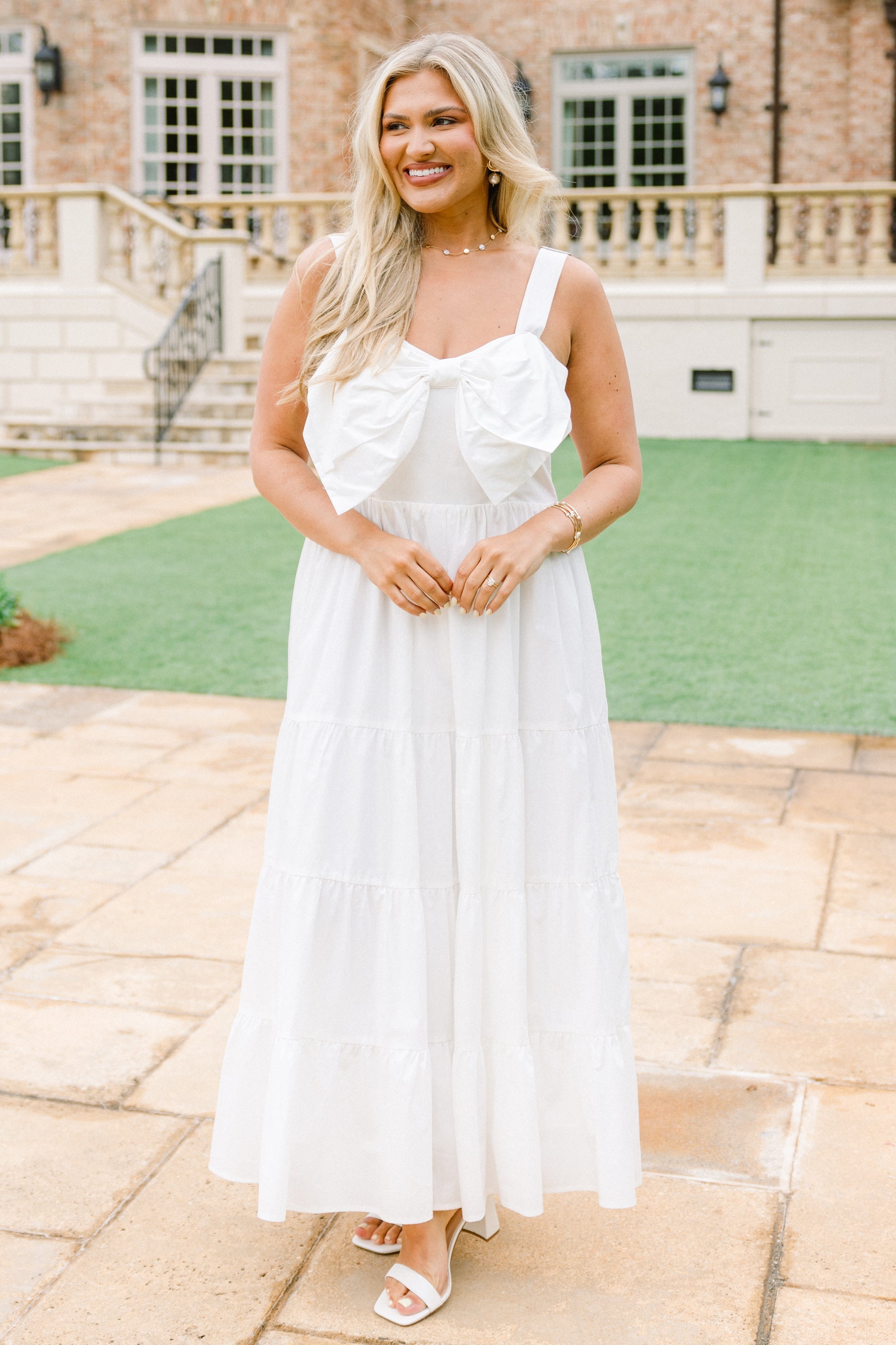 In The Long Run Dress, White