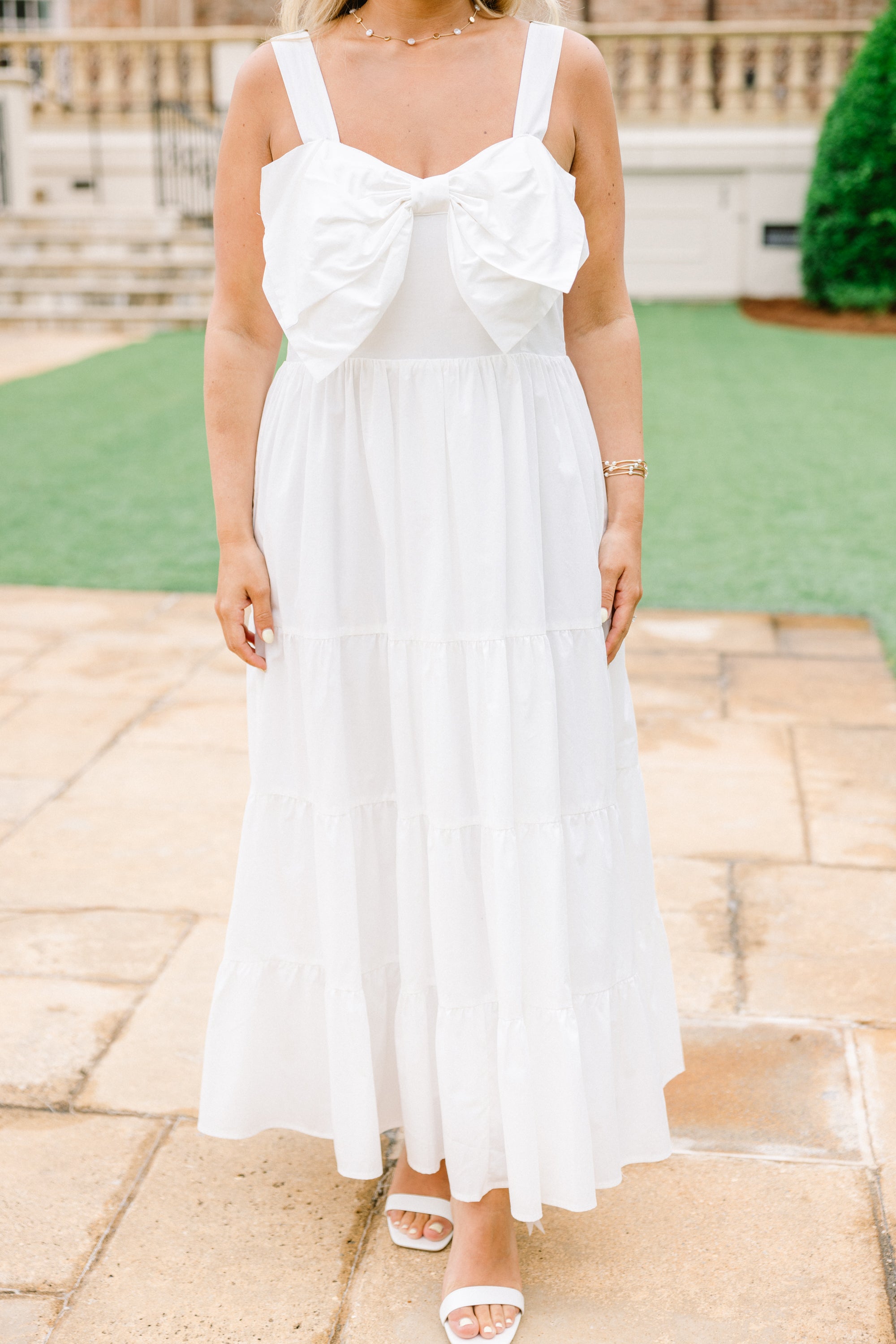 In The Long Run Dress, White