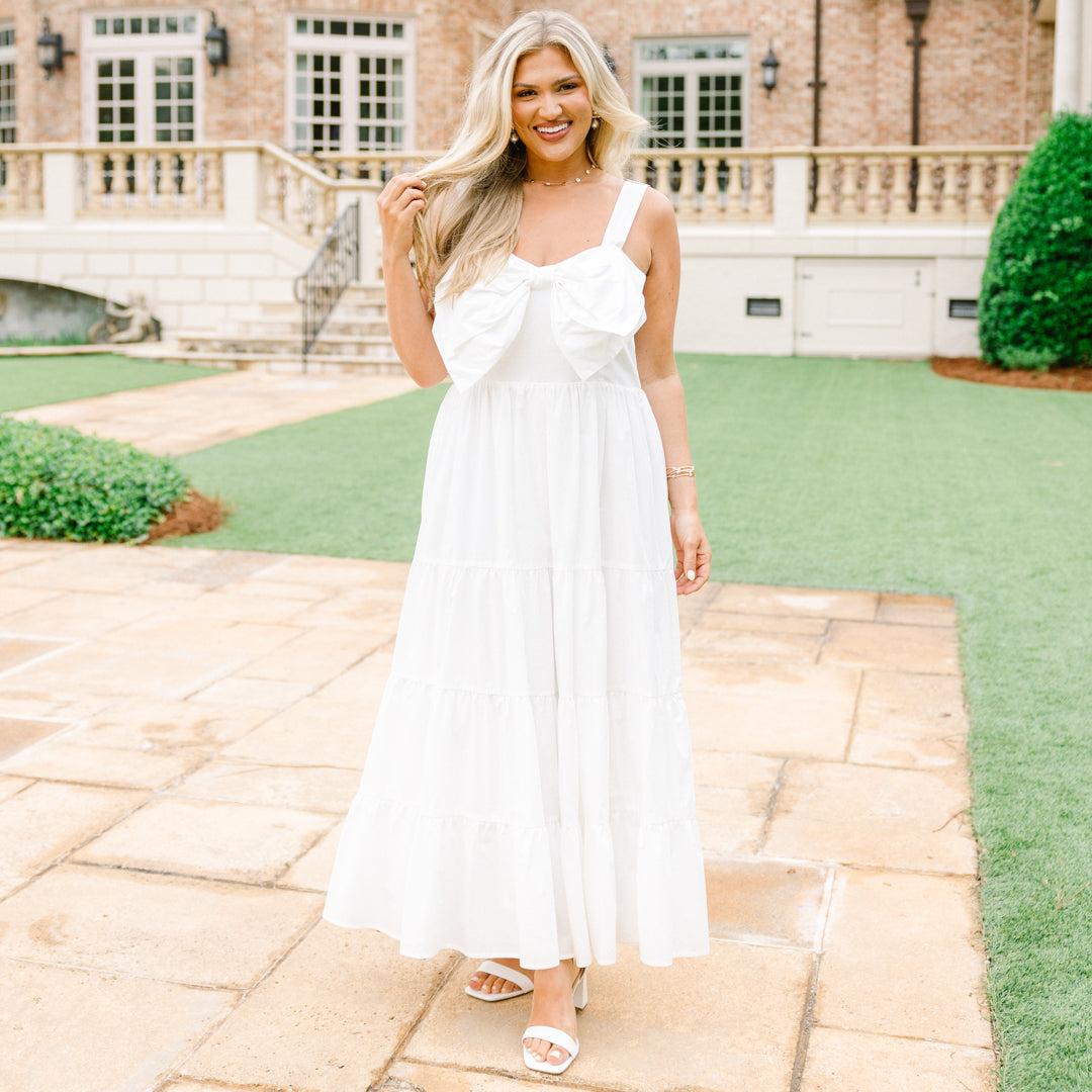 In The Long Run Dress, White