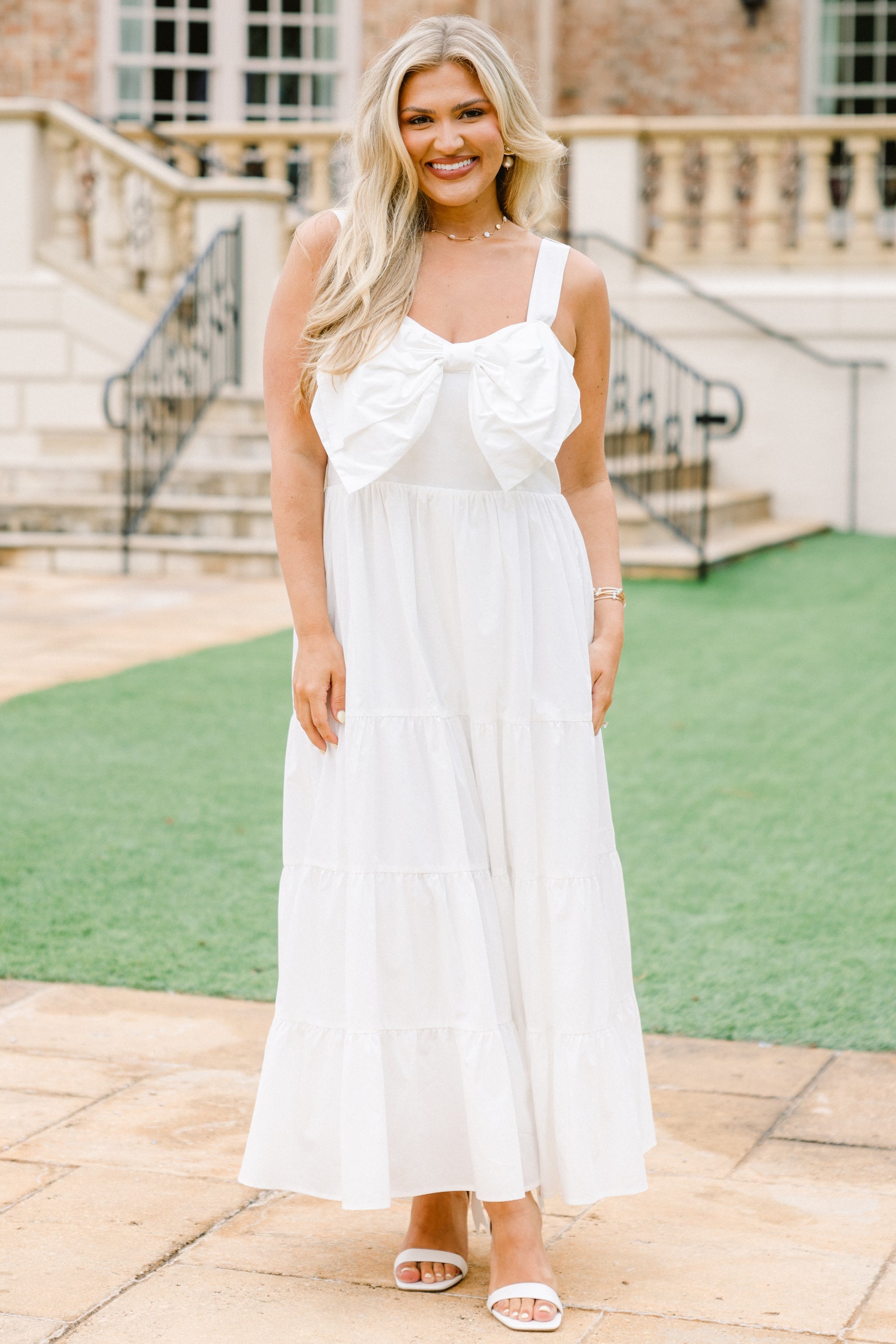 In The Long Run Dress, White
