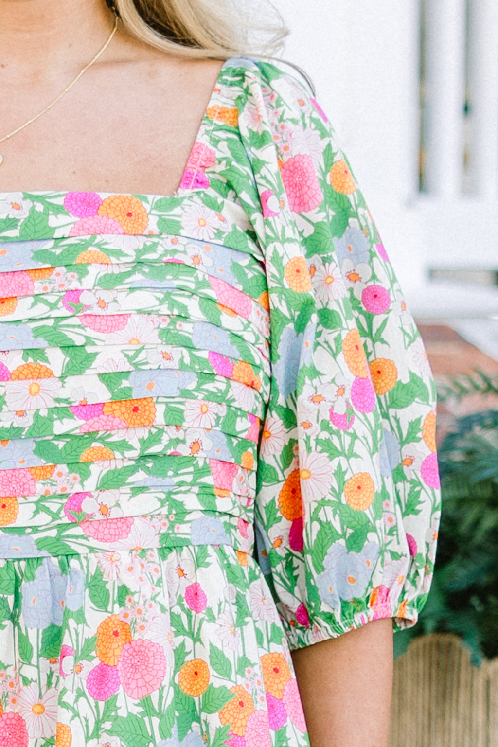 In The Quiet Shade Midi Dress, Green