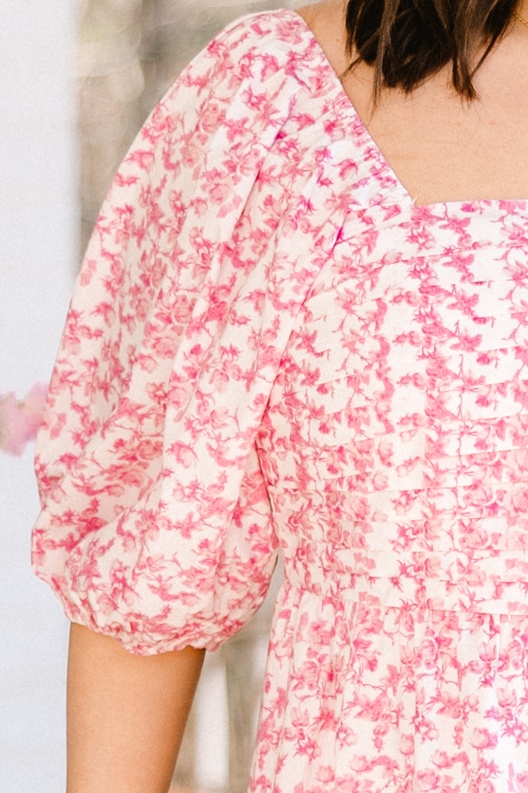 In The Quiet Shade Midi Dress, Pink