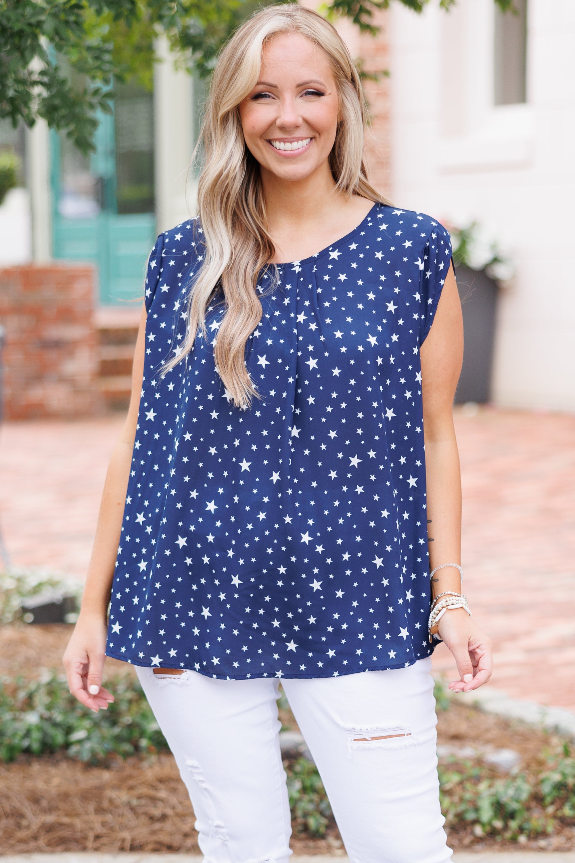 In the Stars Top, Navy