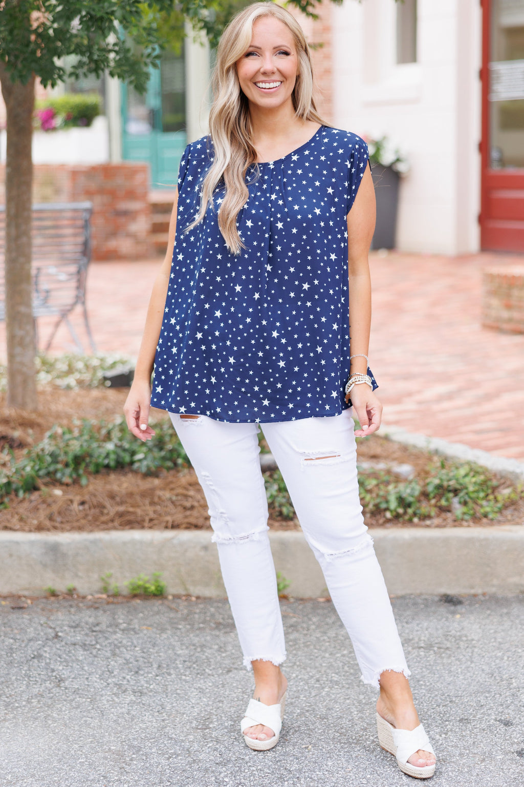In the Stars Top, Navy
