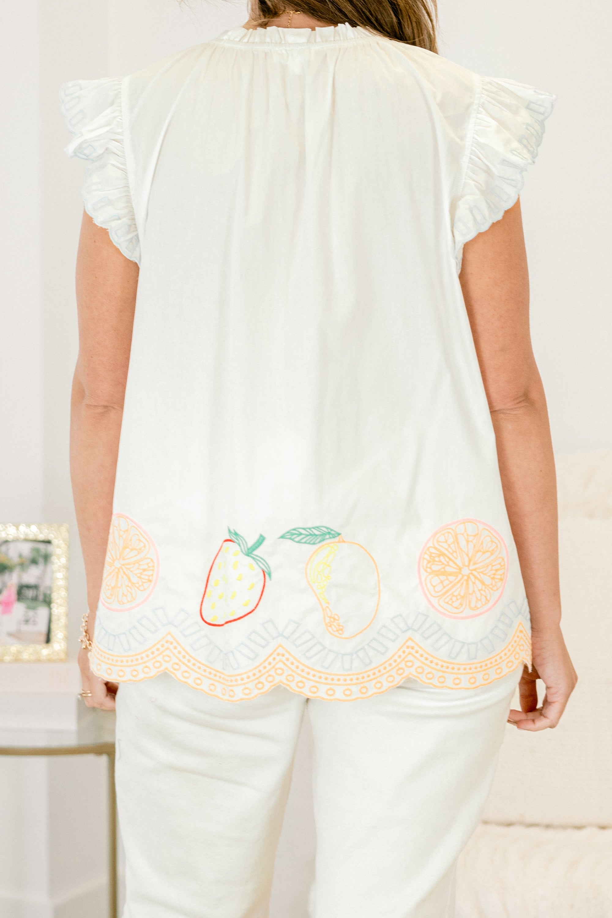 In The Waves Top, White