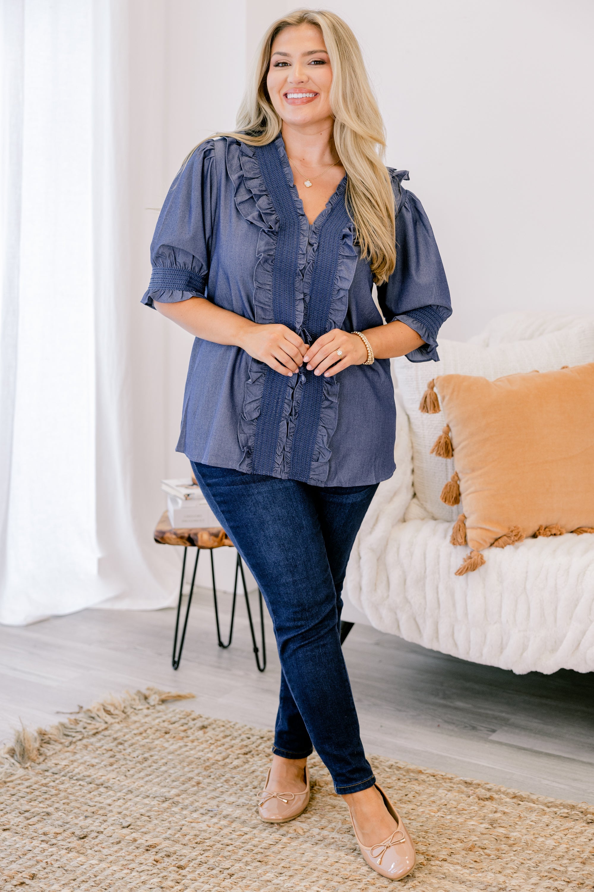 In The World Top, Medium Chambray