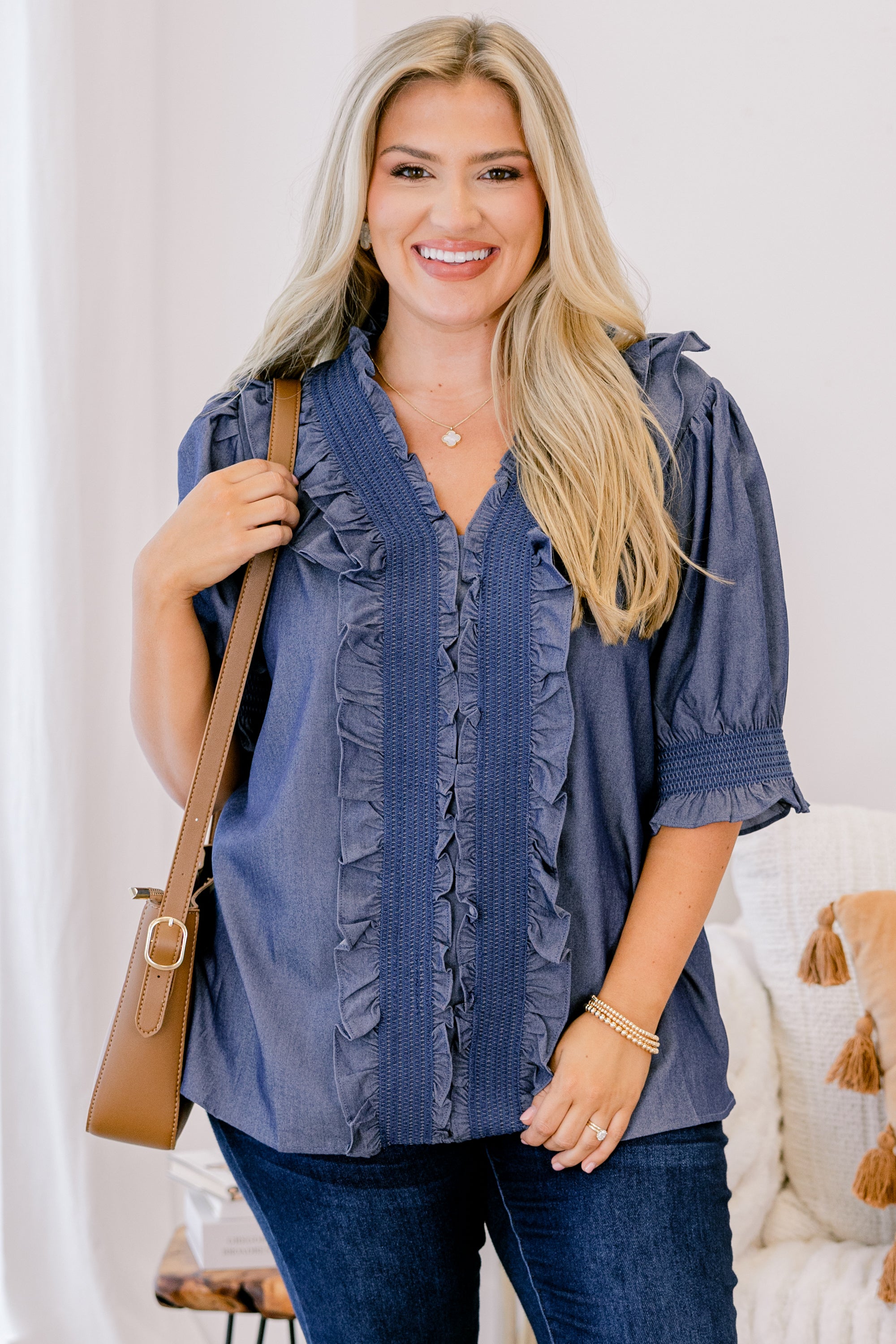 In The World Top, Medium Chambray