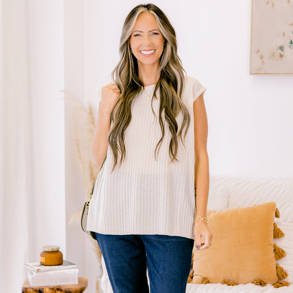 In Vacay Mode Top, Ivory