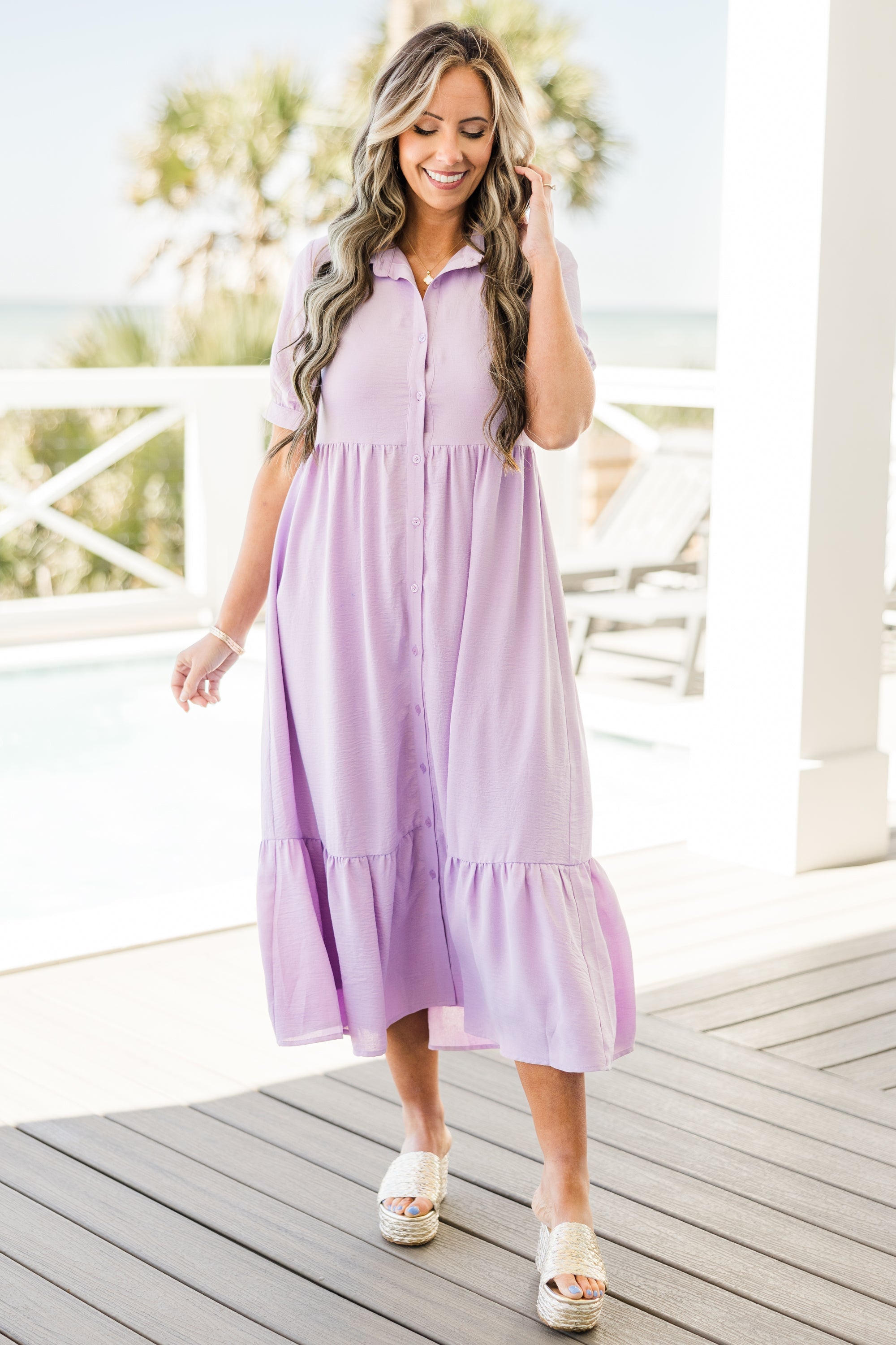 In Your Happy Place Dress, Lavender