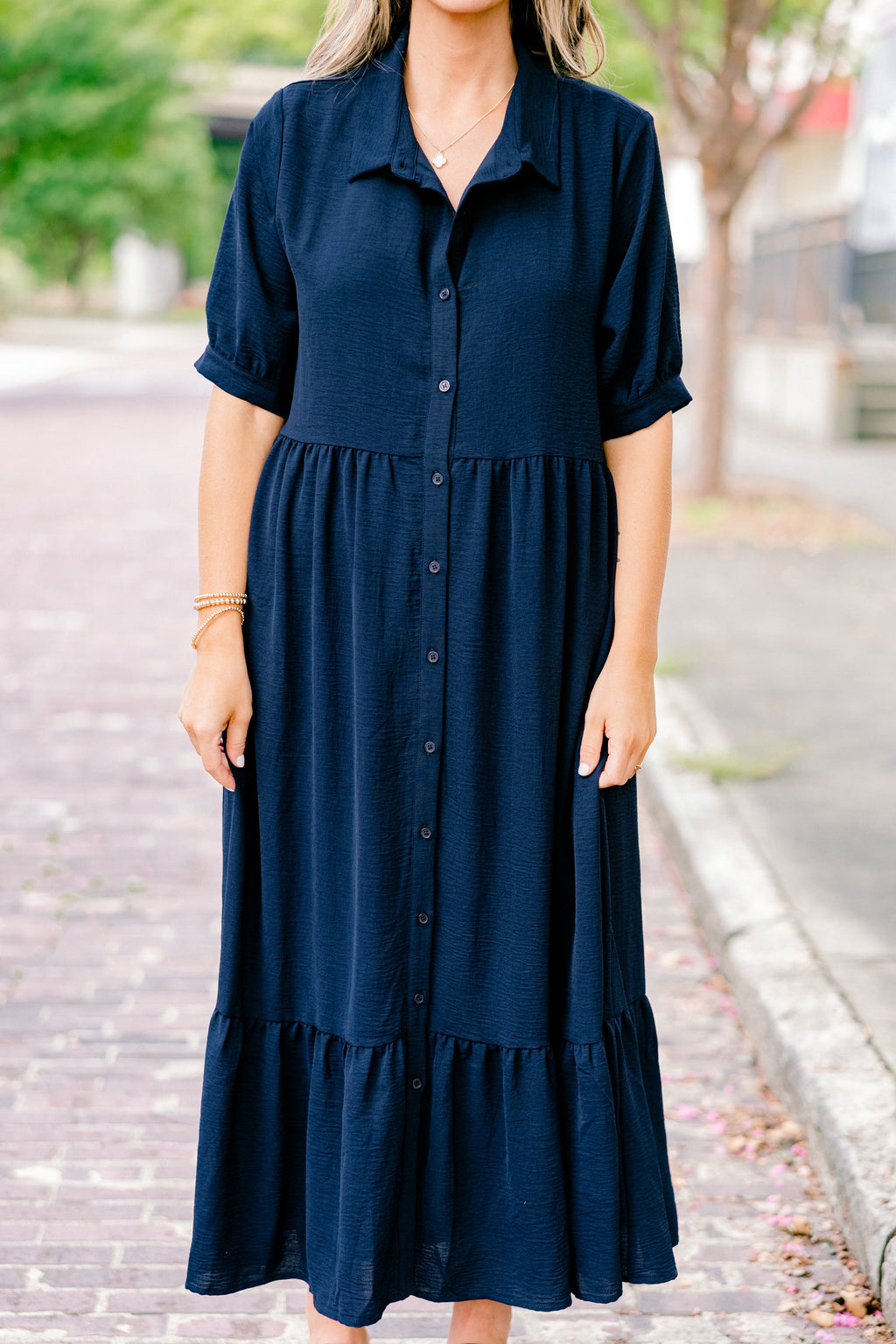 In Your Happy Place Dress, Navy