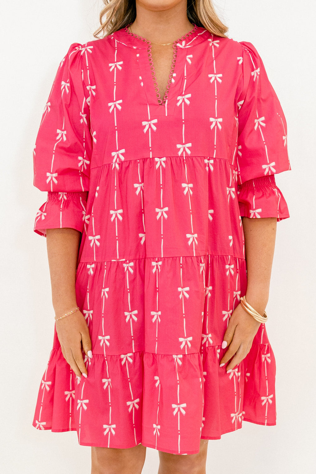 Infinite Allure Dress, Pink Bow