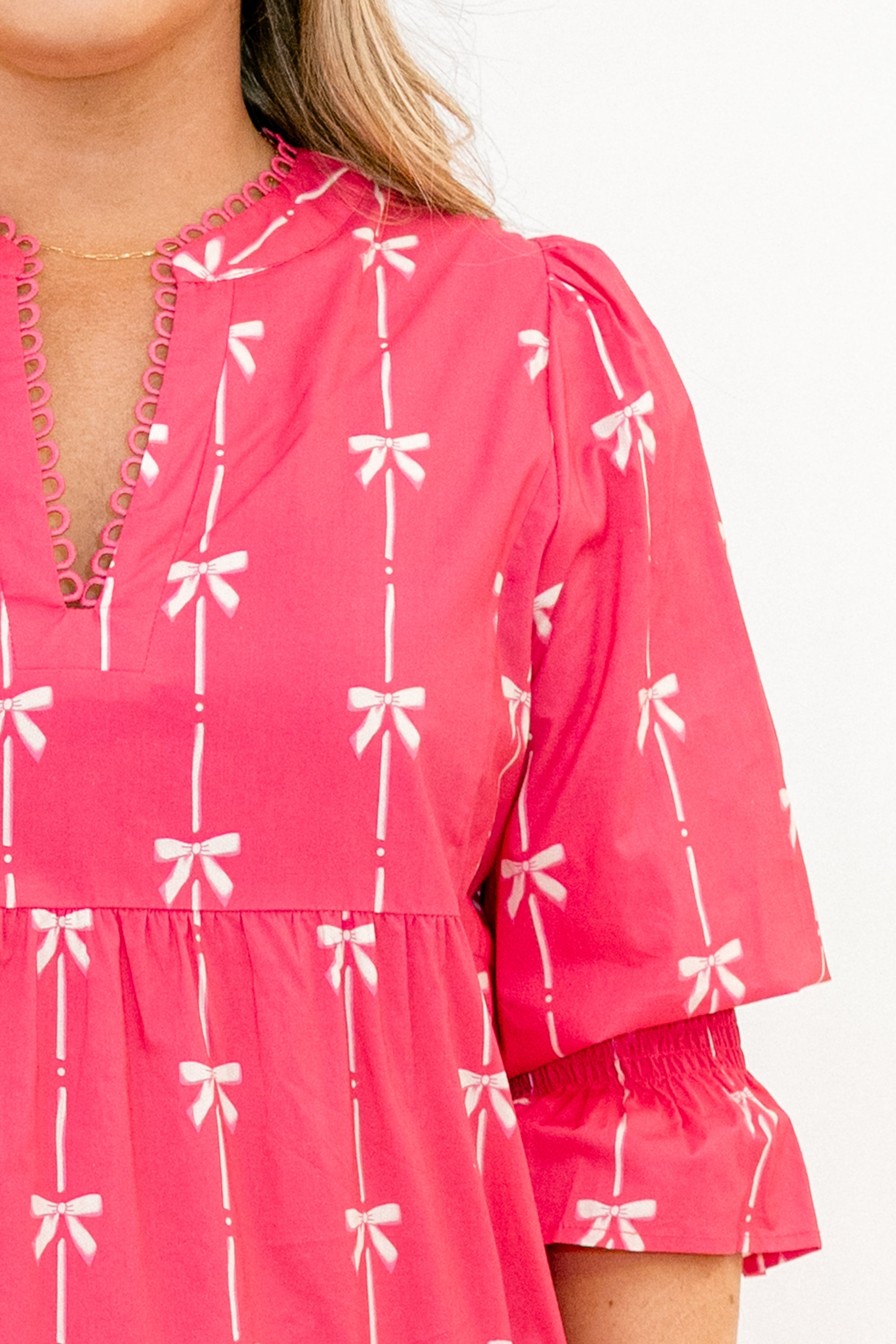 Infinite Allure Dress, Pink Bow