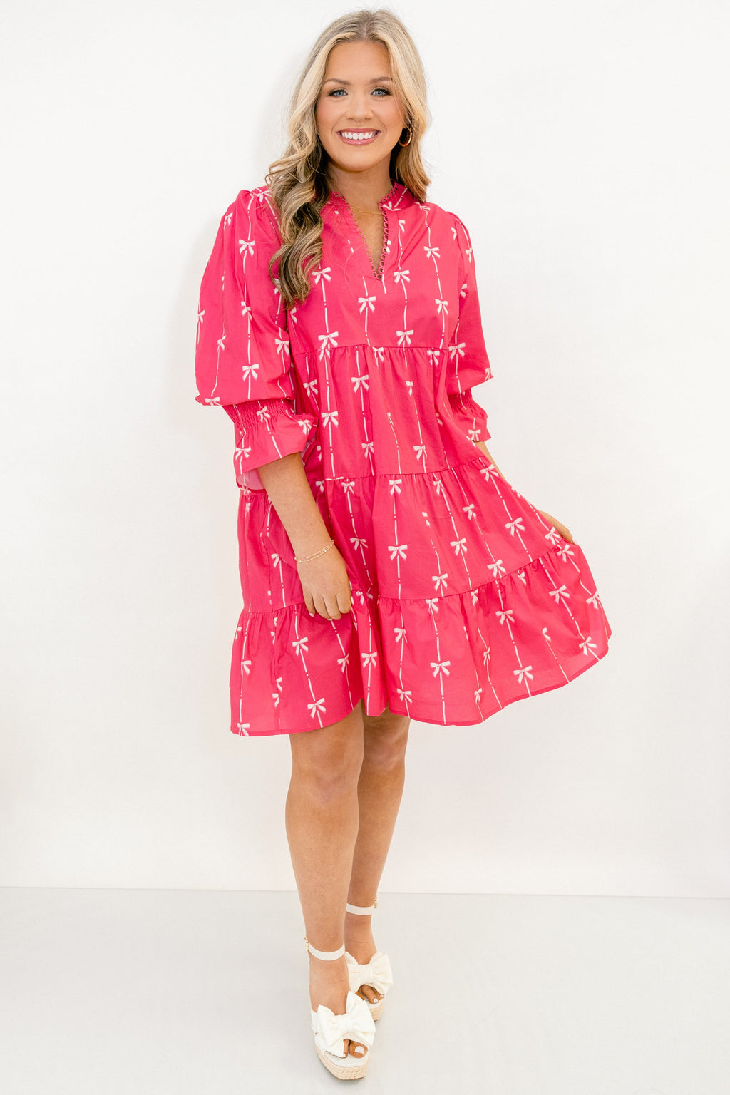 Infinite Allure Dress, Pink Bow