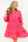 Infinite Allure Dress, Pink Bow