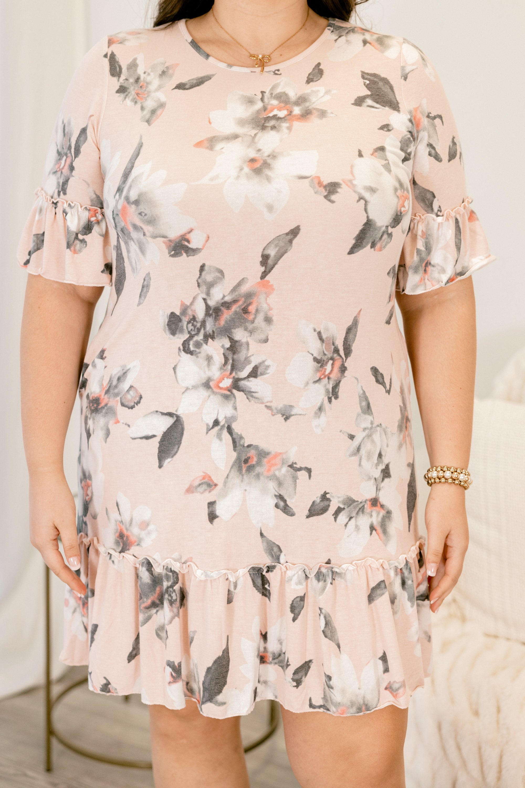 Inspiring Joy Dress, Pink Combo