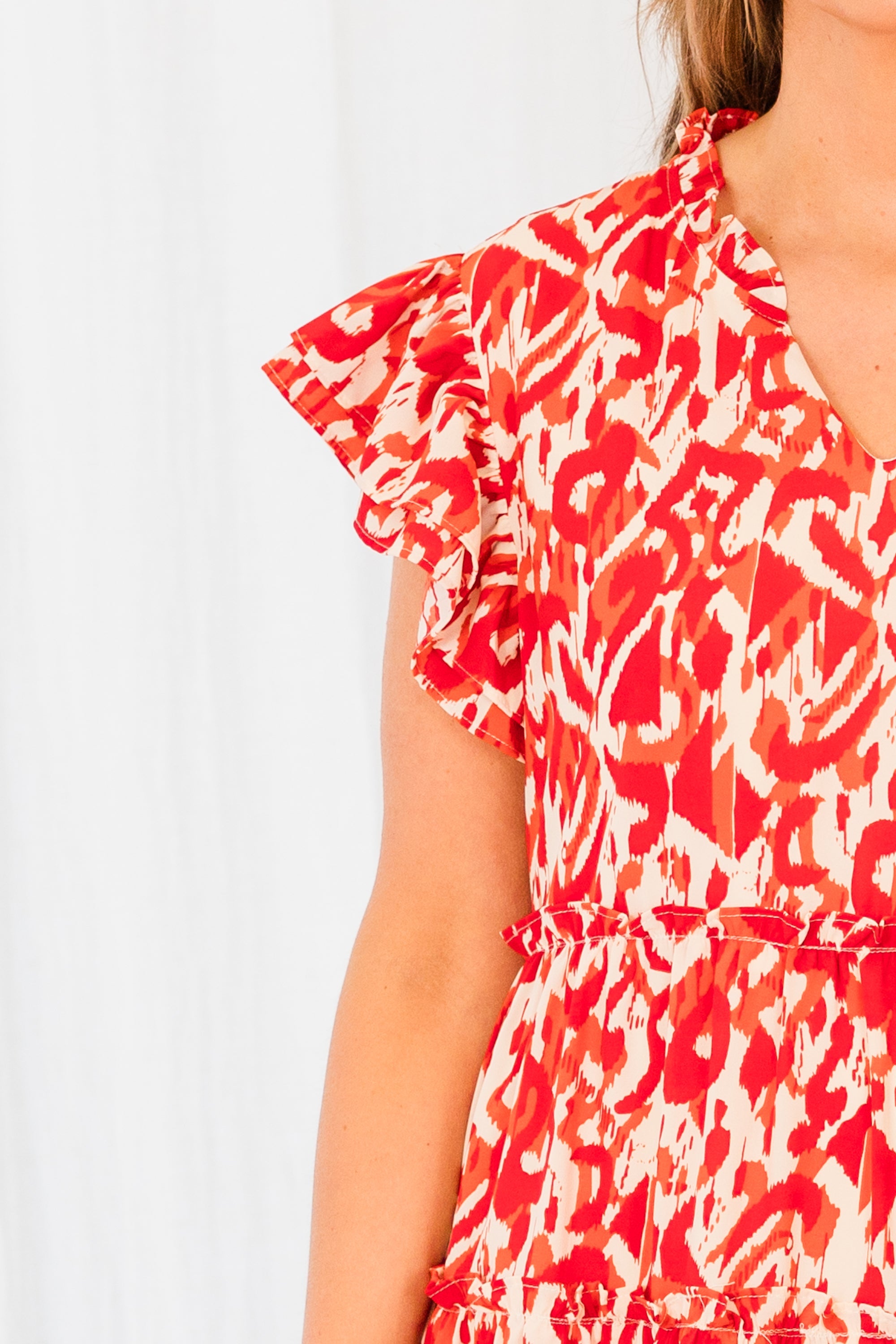 Instinctive Impression Dress, Red