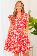 Instinctive Impression Dress, Red