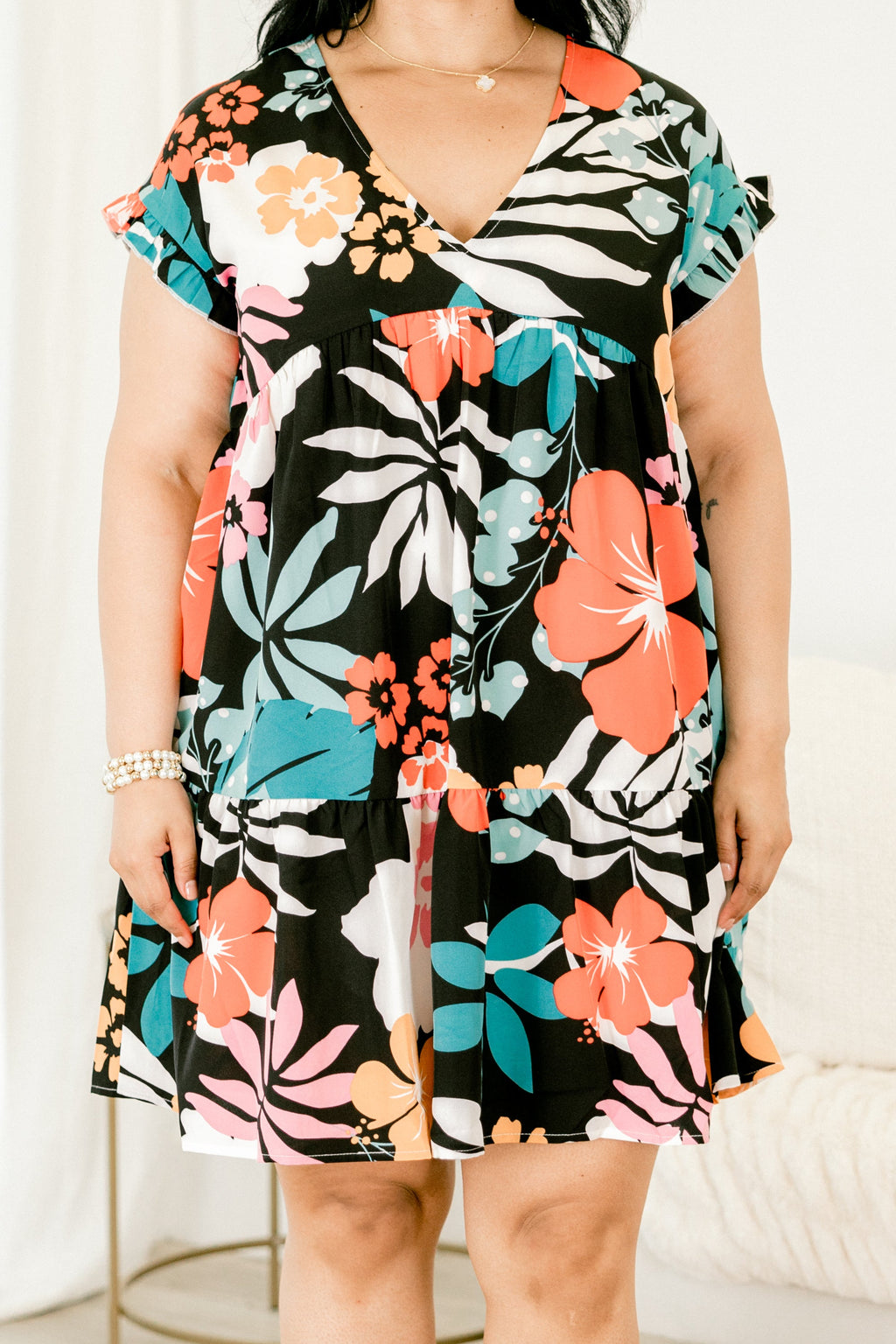 Into Paradise Dress, Black