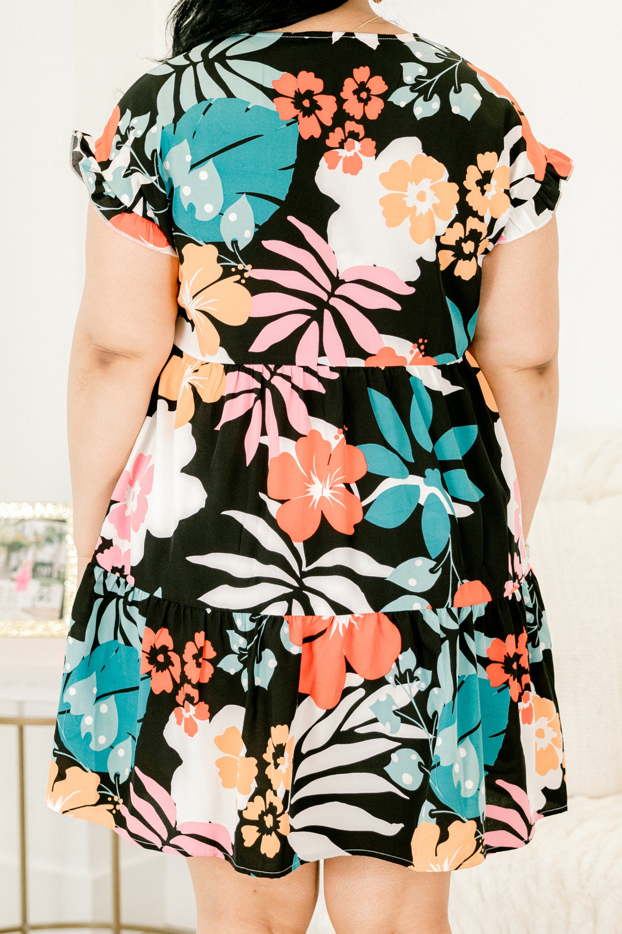 Into Paradise Dress, Black