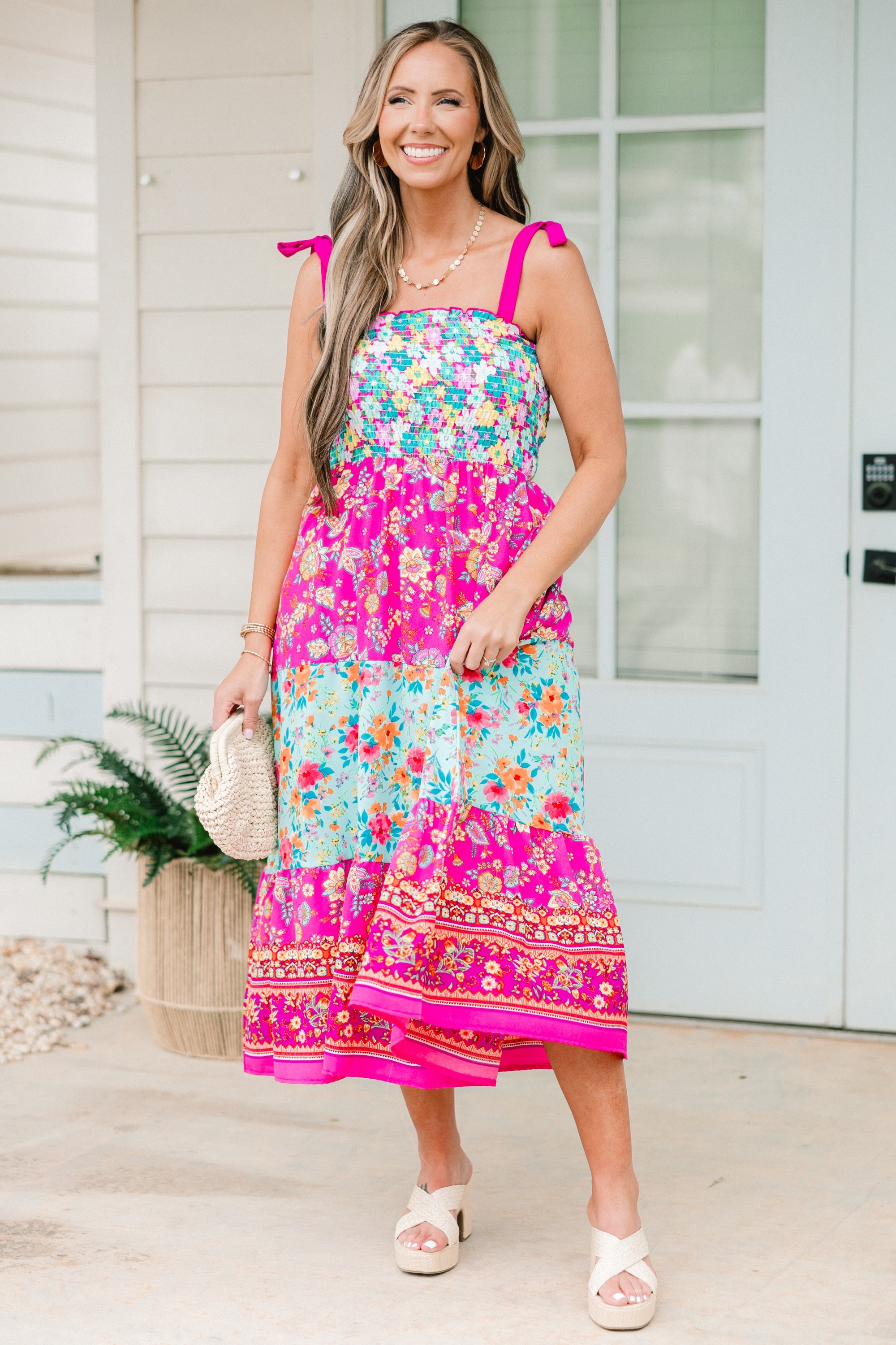 Into The Sunset Dress, Pink