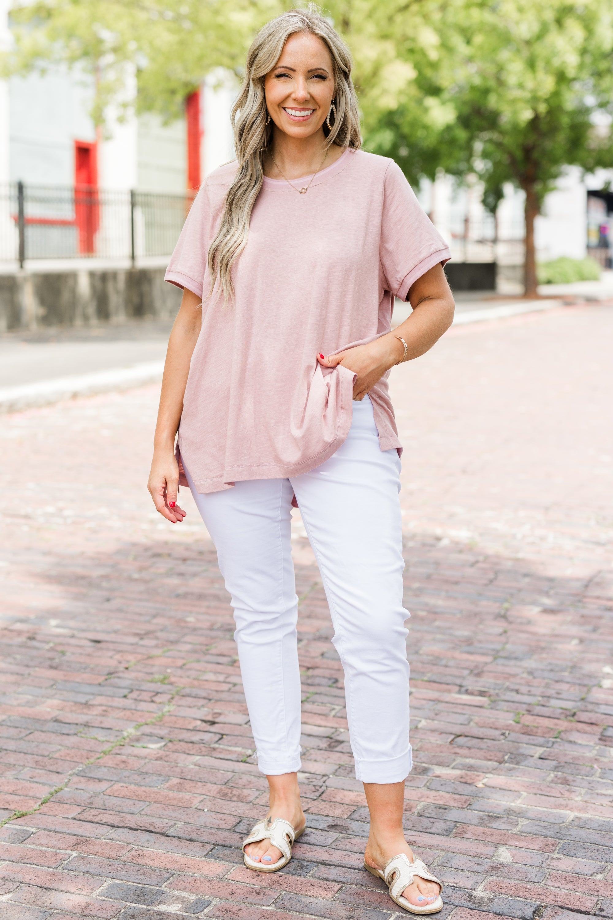 Into You Today Top, Rose