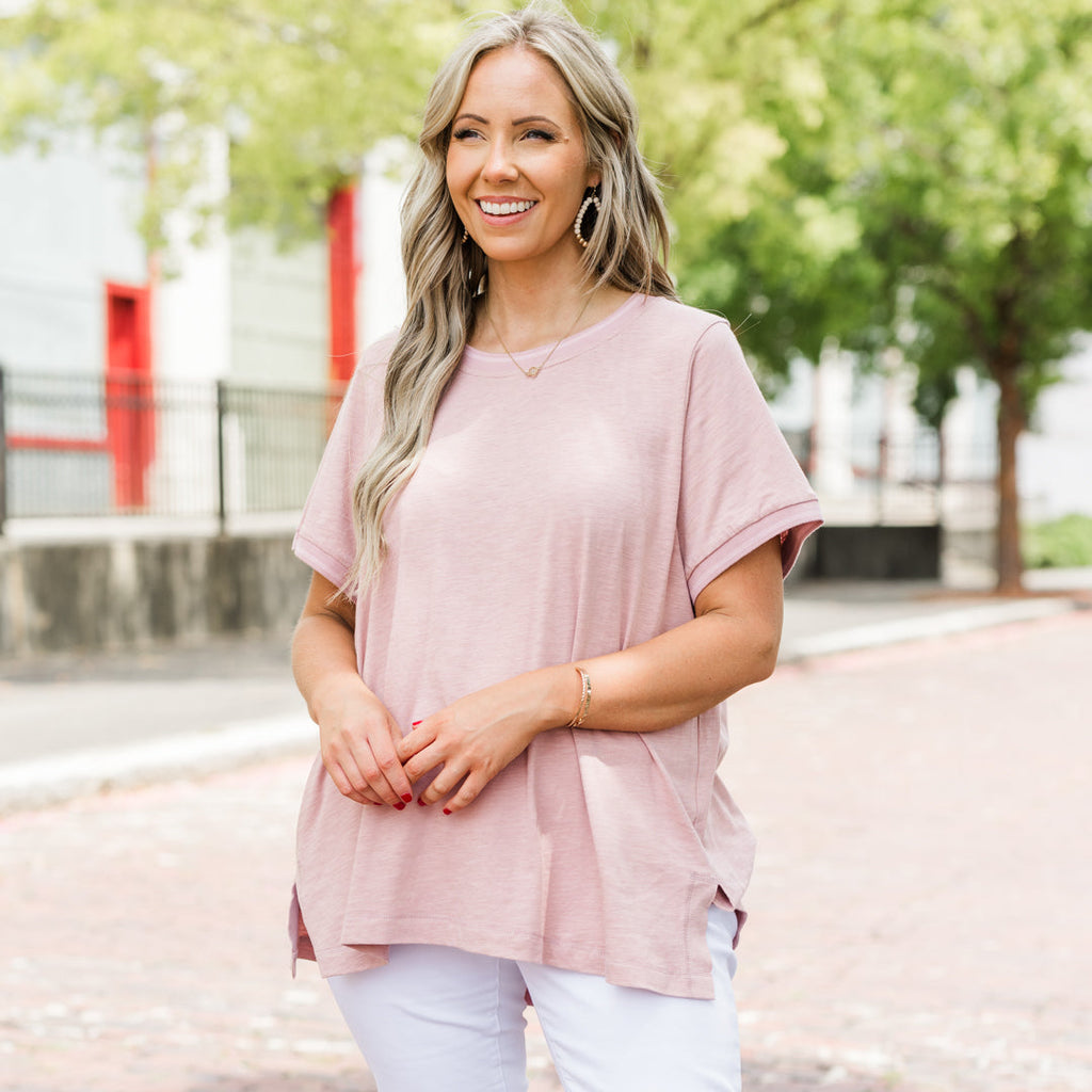 Into You Today Top, Rose