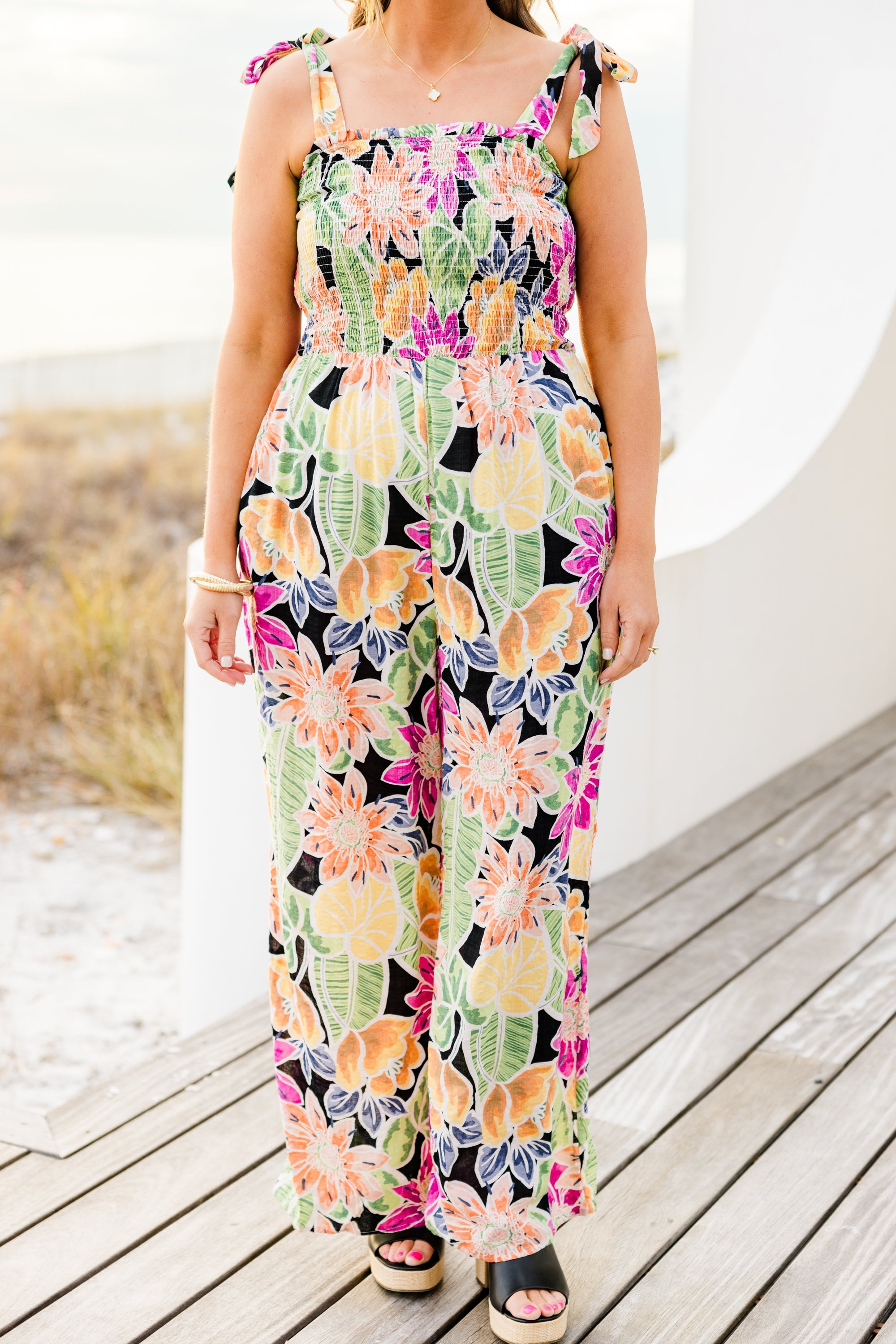 Island Allure Jumpsuit, Black