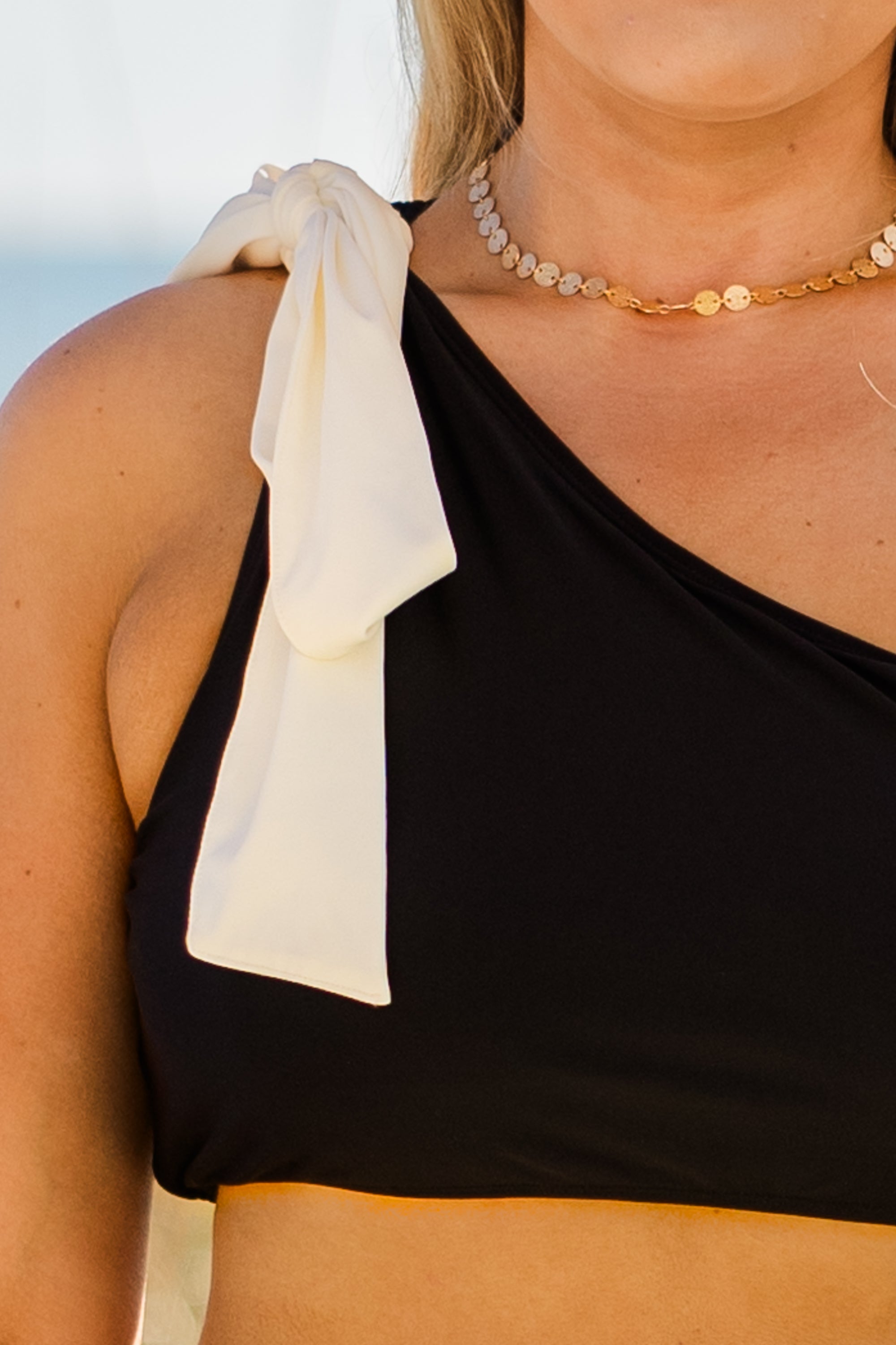 Island Allure Swim Top, Black