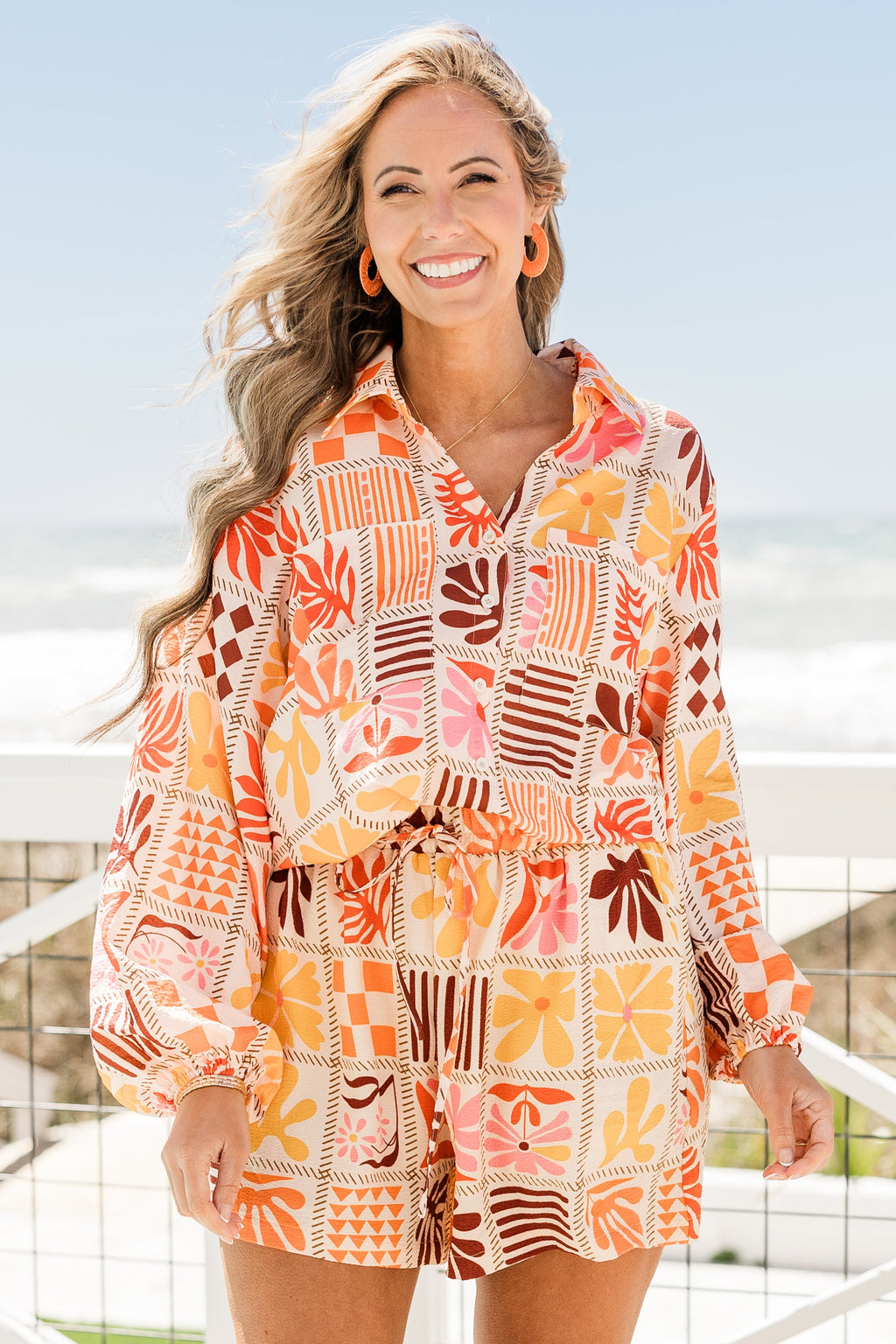 Island Day Top, Orange