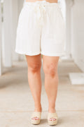 Island of Love Shorts, Cream