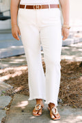 It Won't Be Long Now Jeans, White
