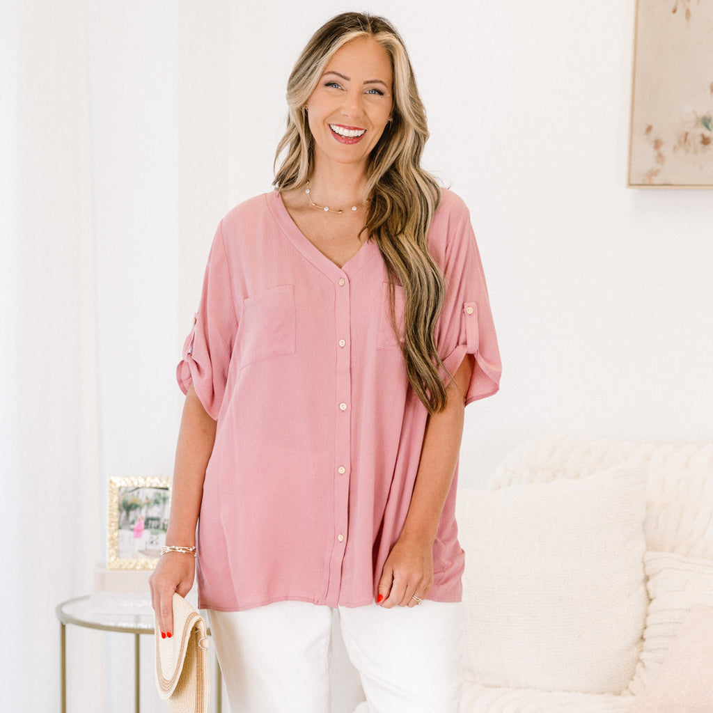 It's About Love Top, Mauve