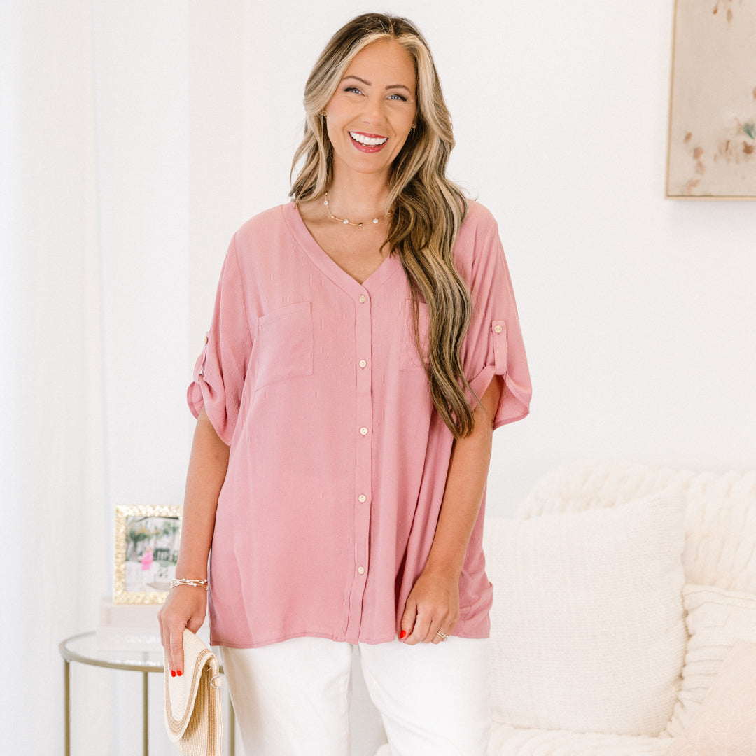It's About Love Top, Mauve