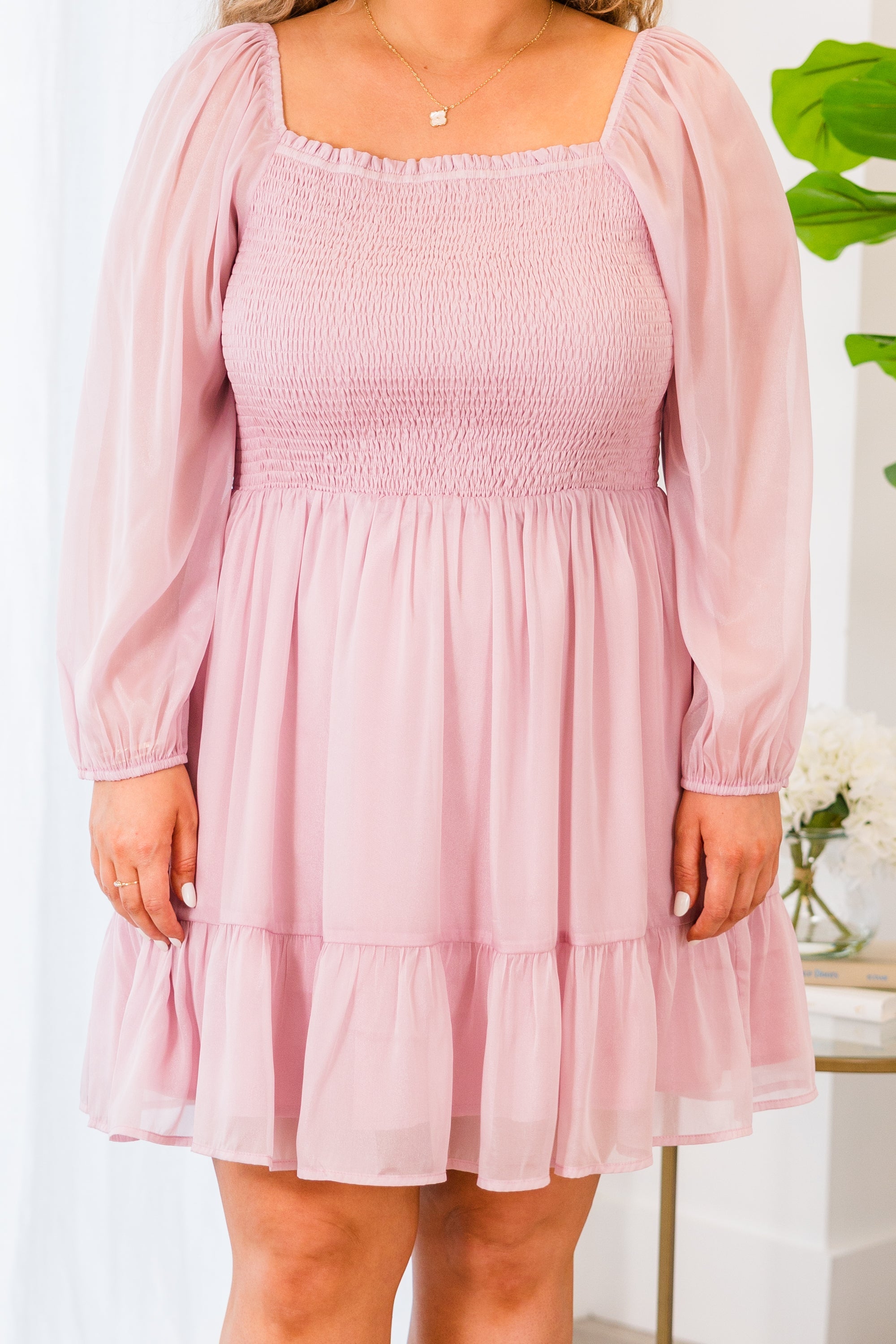 It's About Time Dress, Dusty Pink