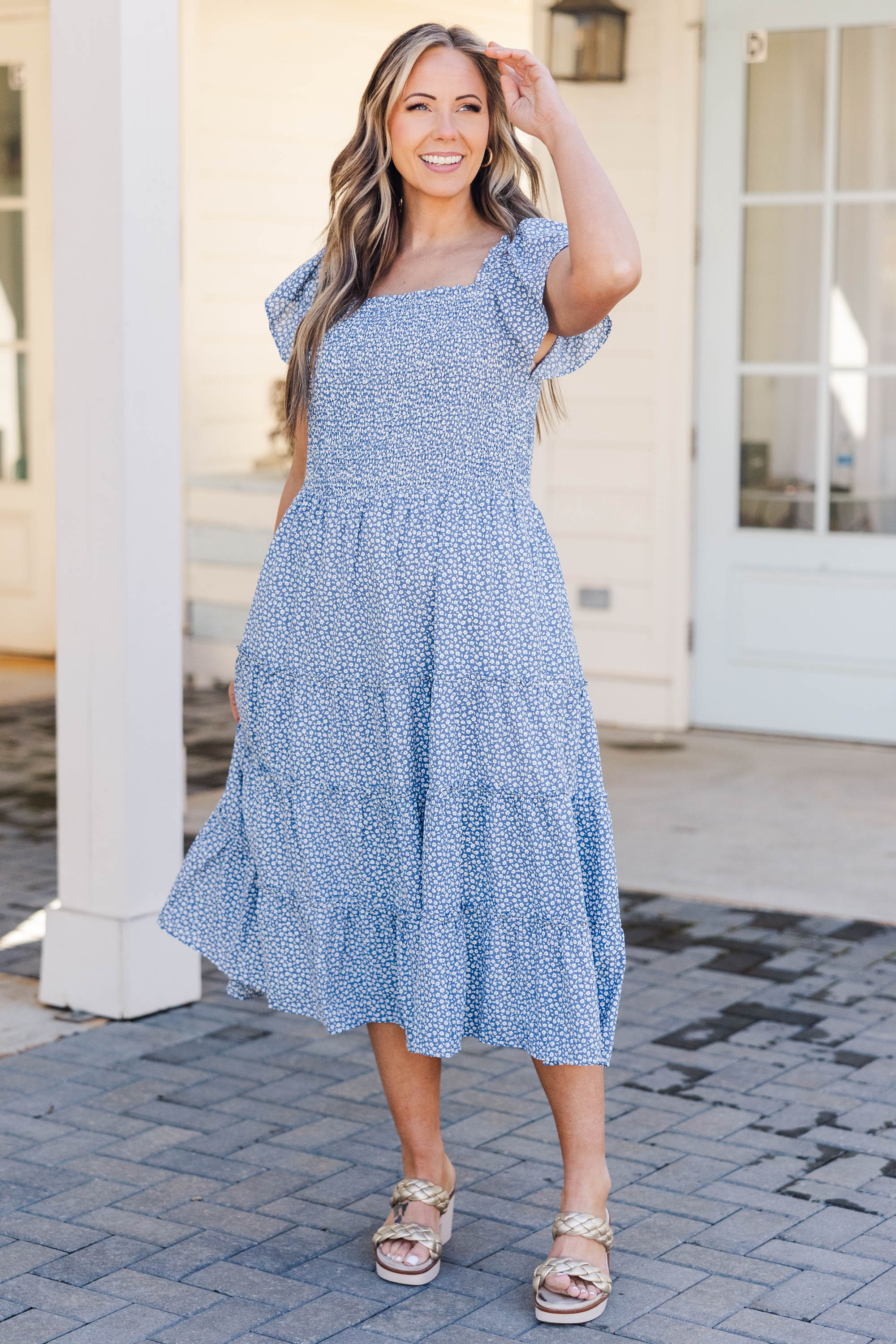 It's All Happening Dress, Blue