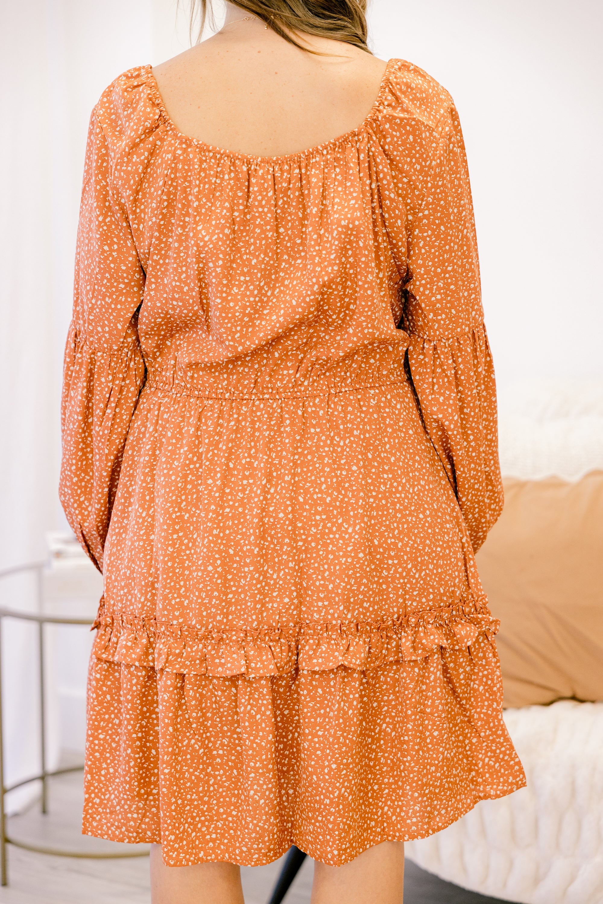 Journey Any Way Dress, Rust