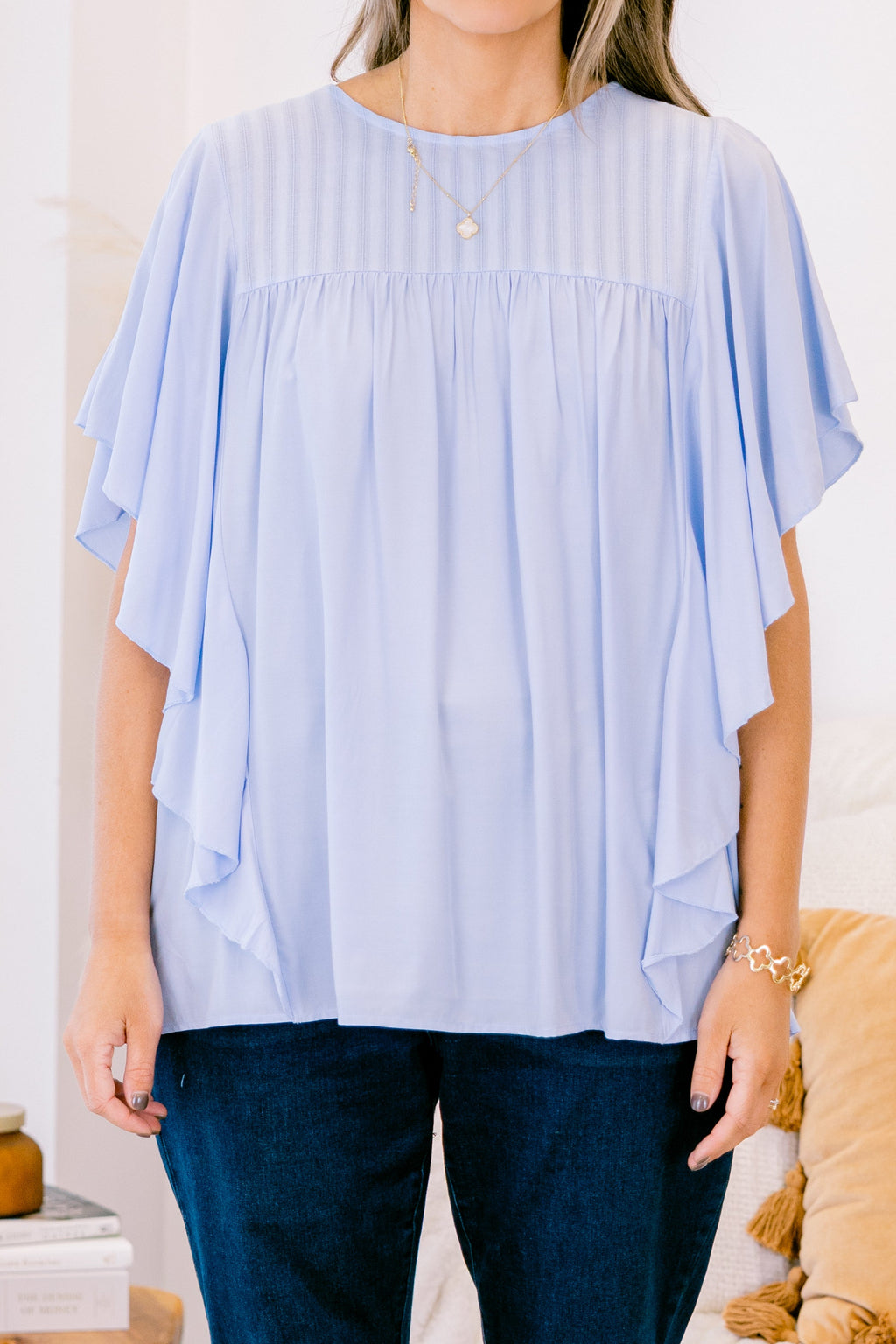 Joy And Jasmine Top, Blue