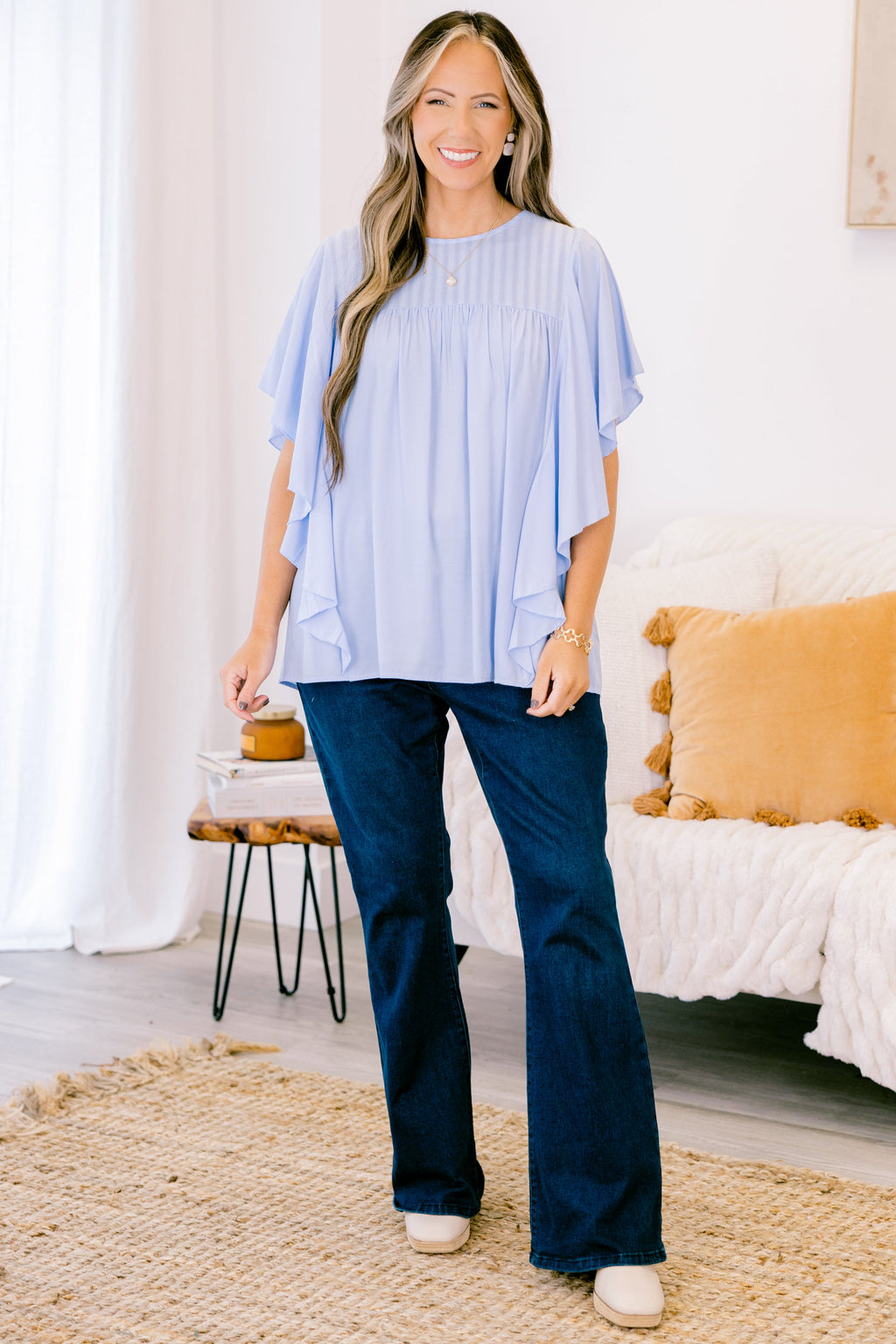 Joy And Jasmine Top, Blue
